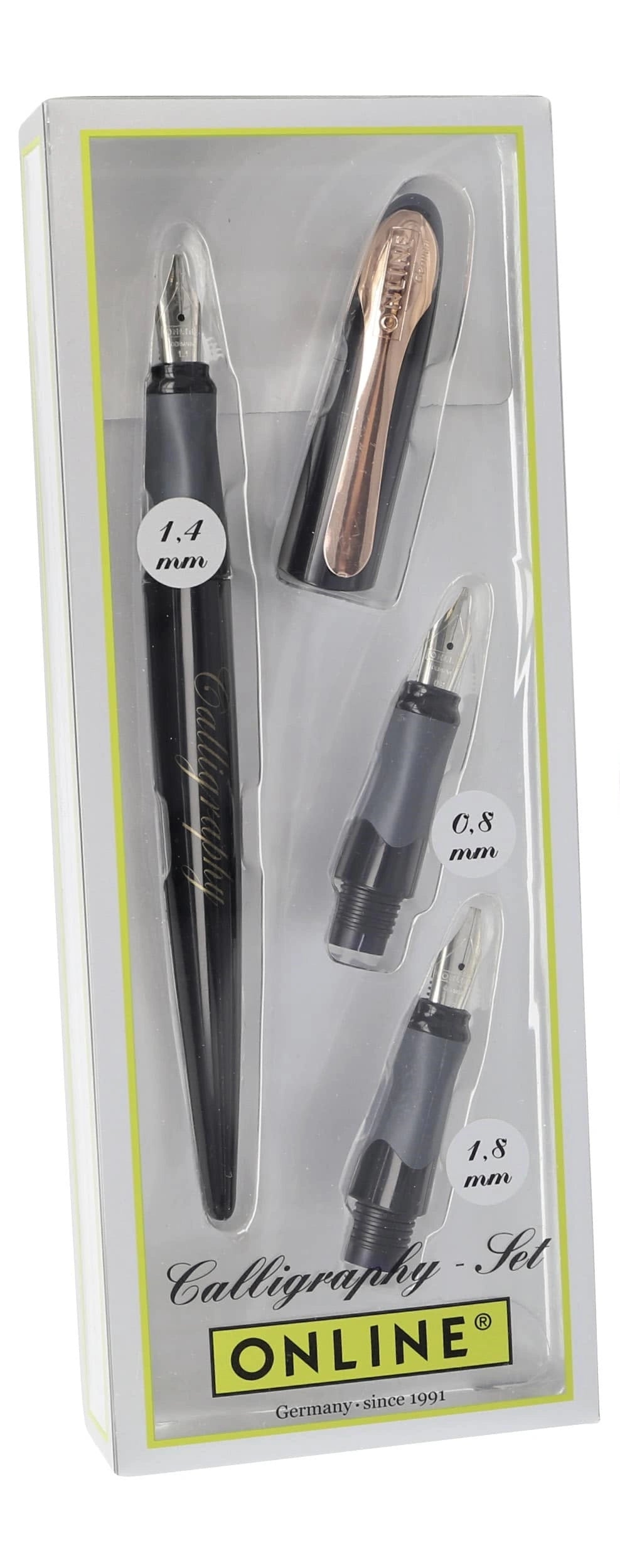 ONLINE Air Calligraphy Set Black Rose with 3 interchangeable nibs