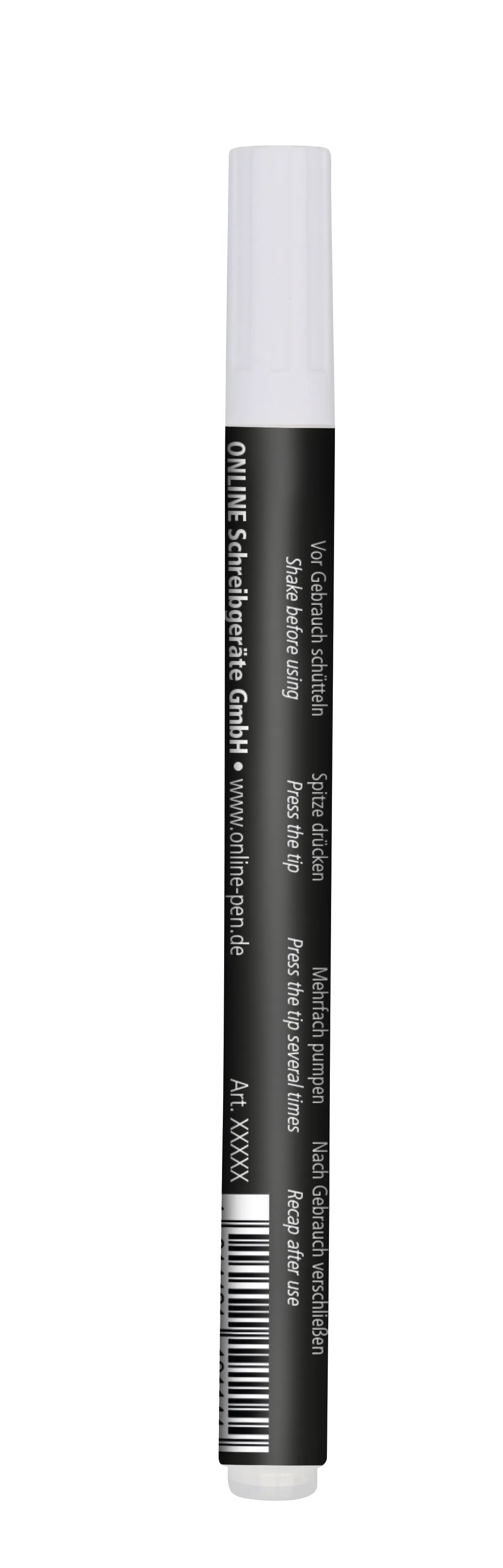 ONLIE White Acrylic Marker Pen 0.7mm Round Tip for Lettering