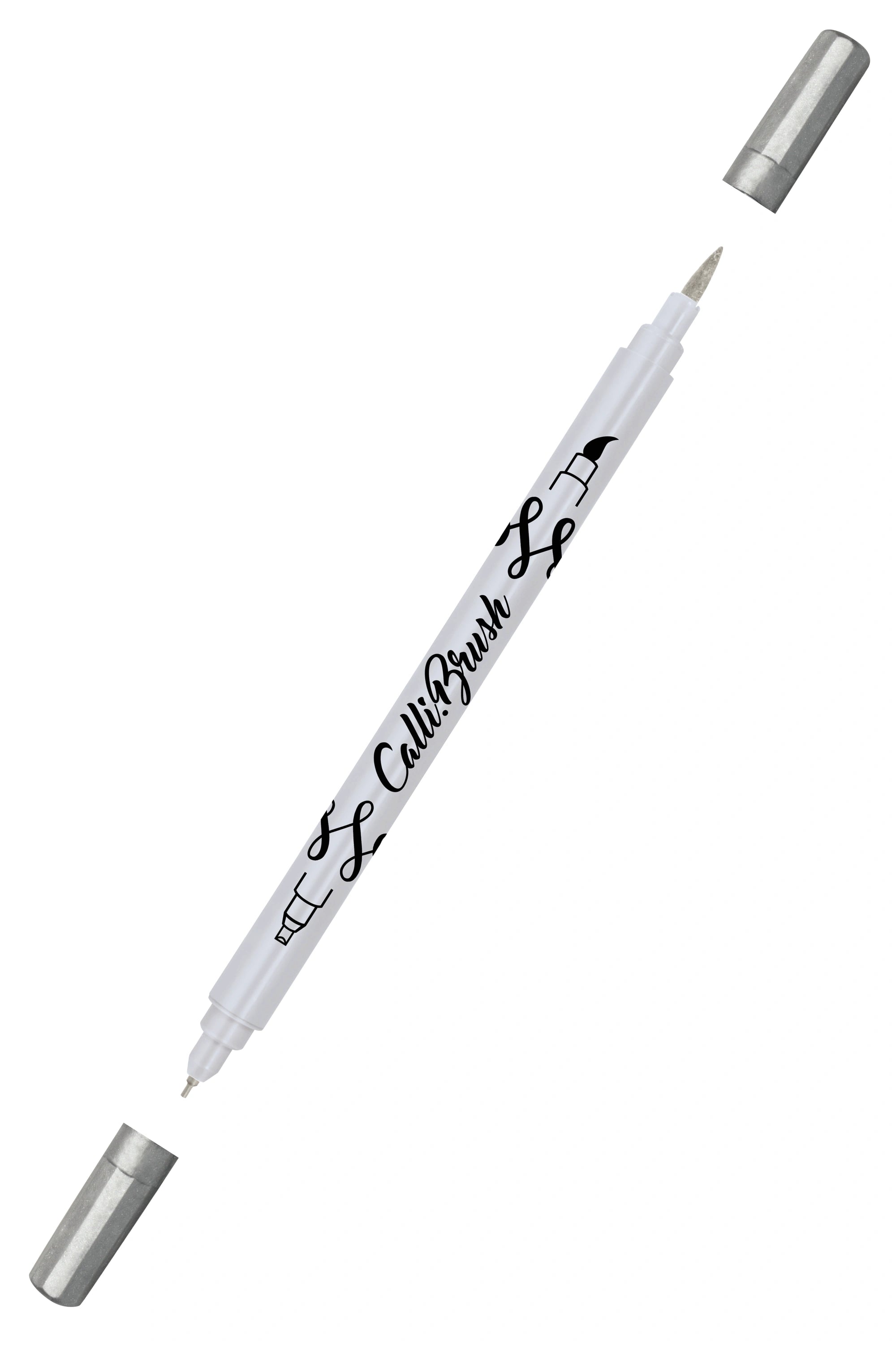 Dual Tip Silver Marker for Creative Lettering