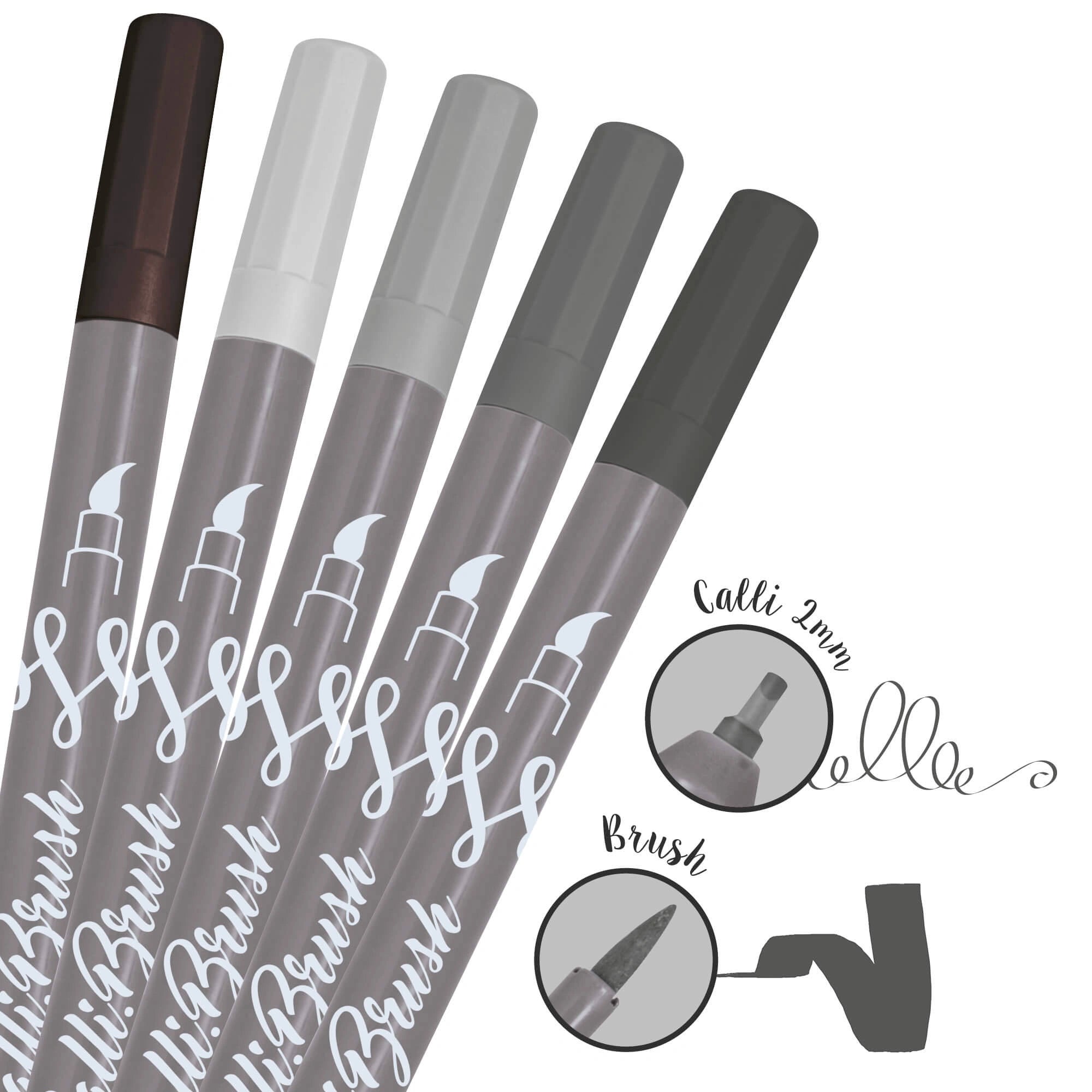 Calli Brush pens water based ink made in Austria