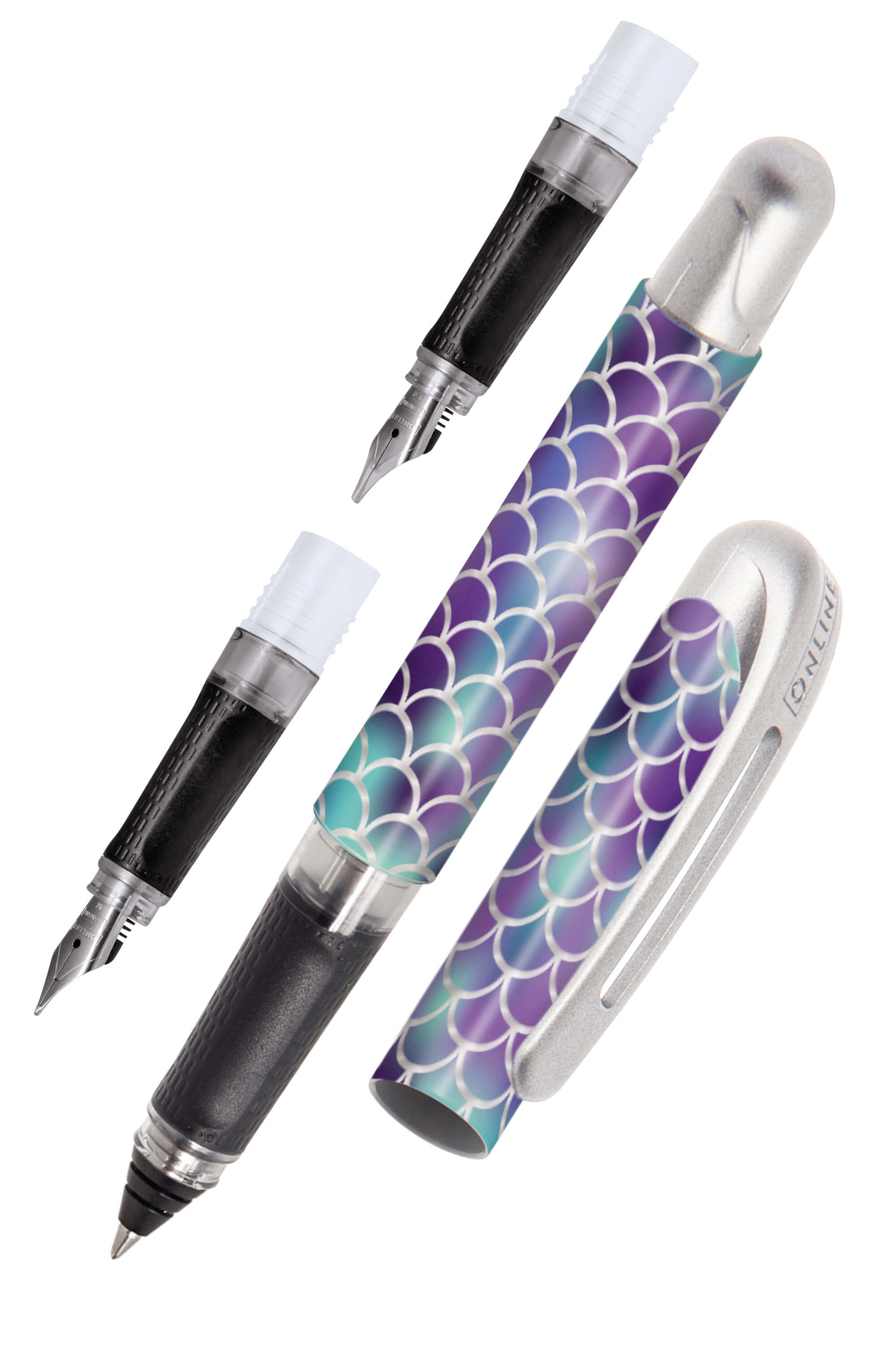 ONLINE AYN College II Rollerball Ink Cartridge and Soft-Touch Ergonomic Grip Section
