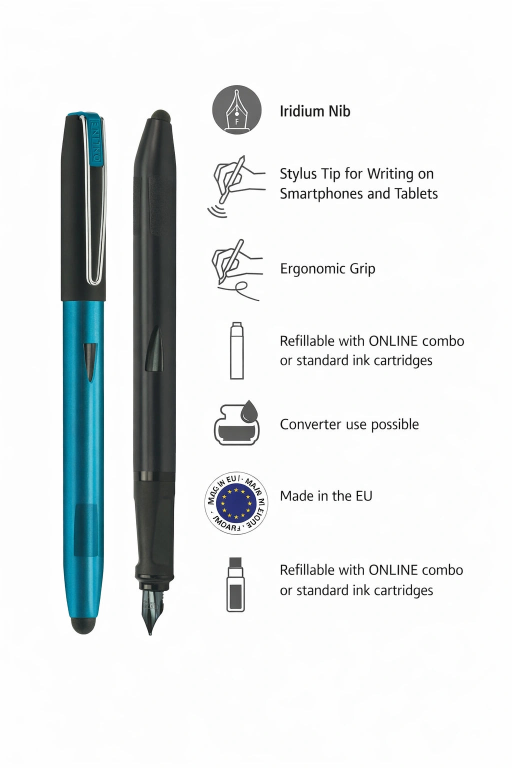 ONLINE FP Switch Plus Iridium Fine Nib Closeup