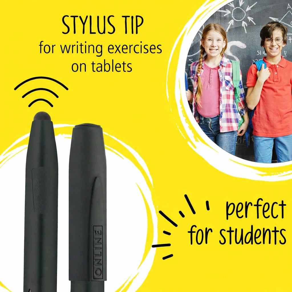 Online Switch Nero Fountain Pen A-Nib – 3 Pieces Pack | Iridium Tip | Soft Grip