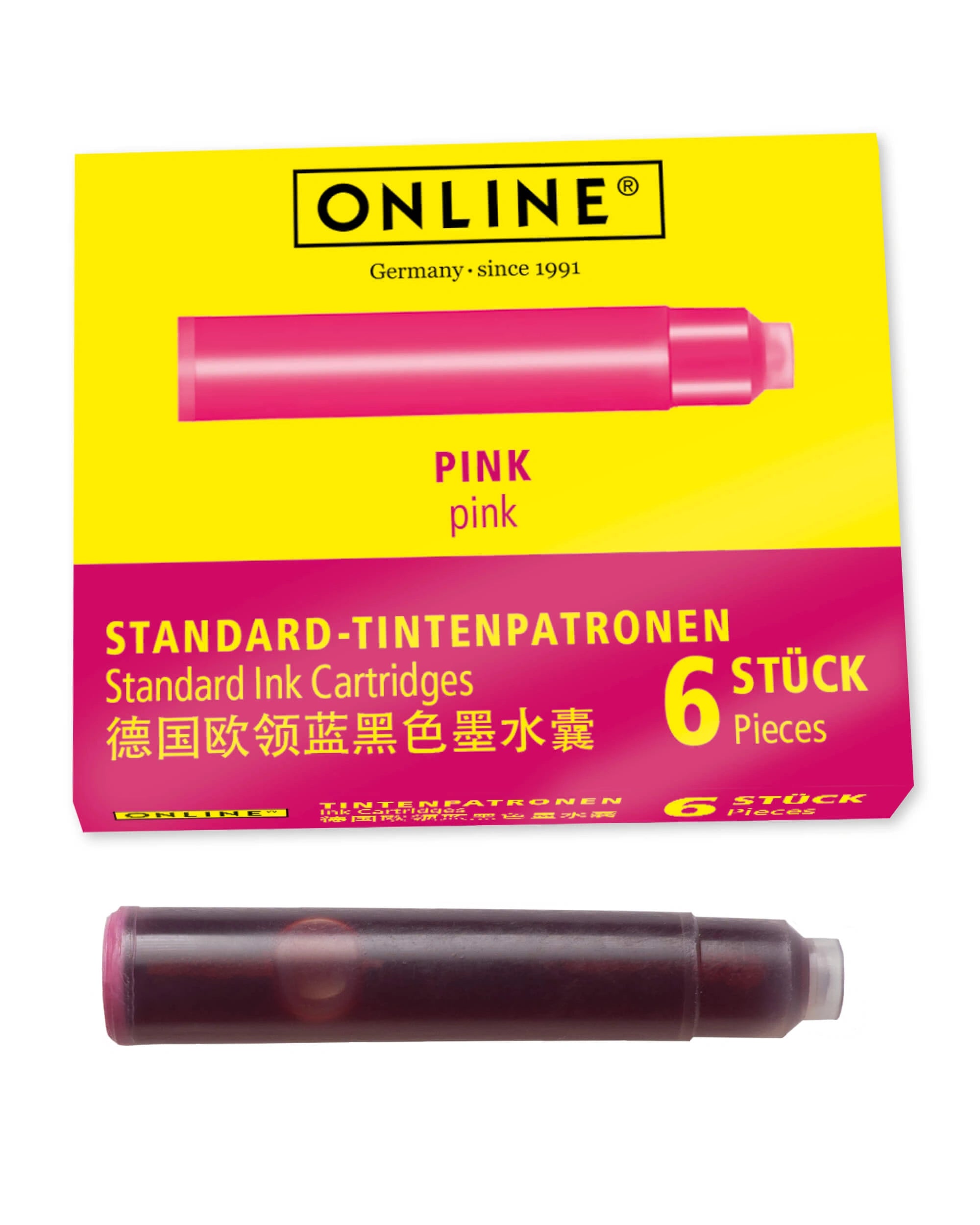 ONLINE Pink Standard Ink Cartridges 6 Pieces