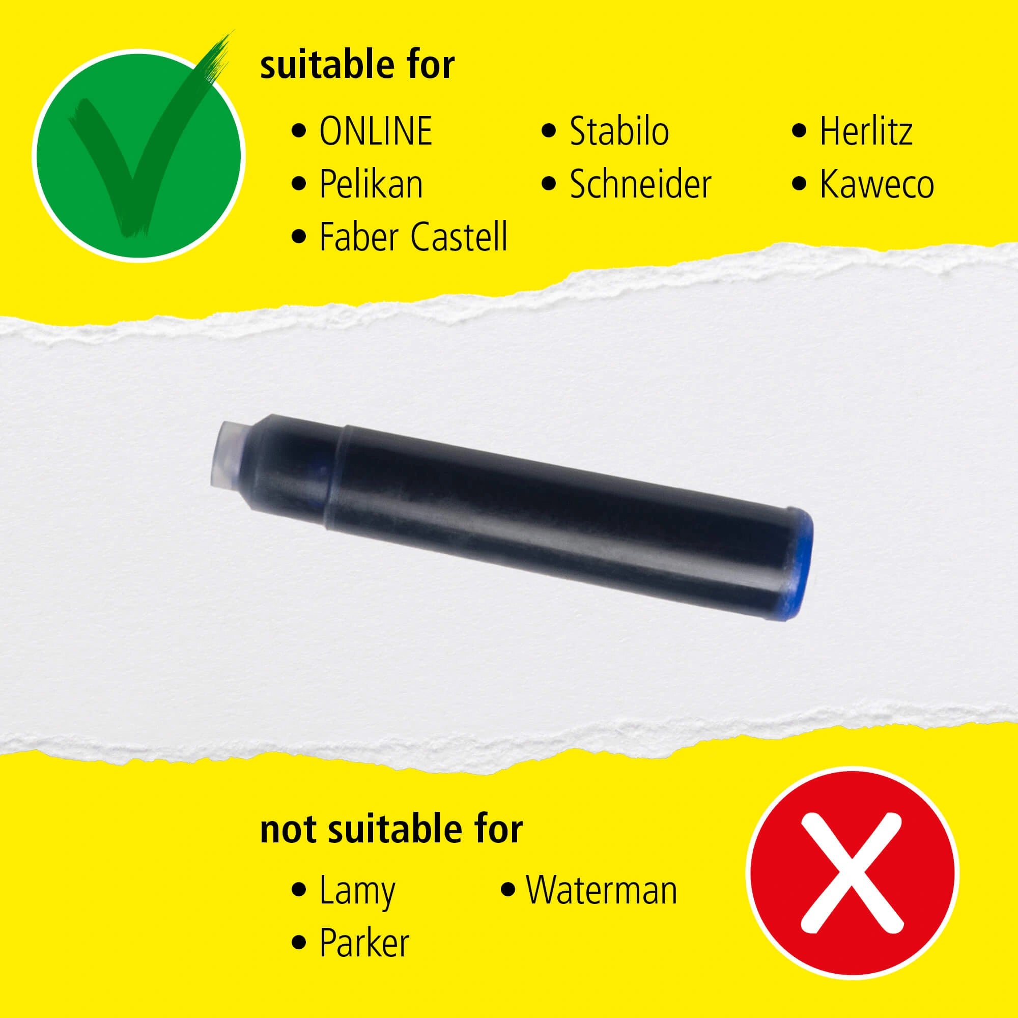 Online INK CARTRIDGES ROYAL BLUE – 6 PCS (Standard Size)