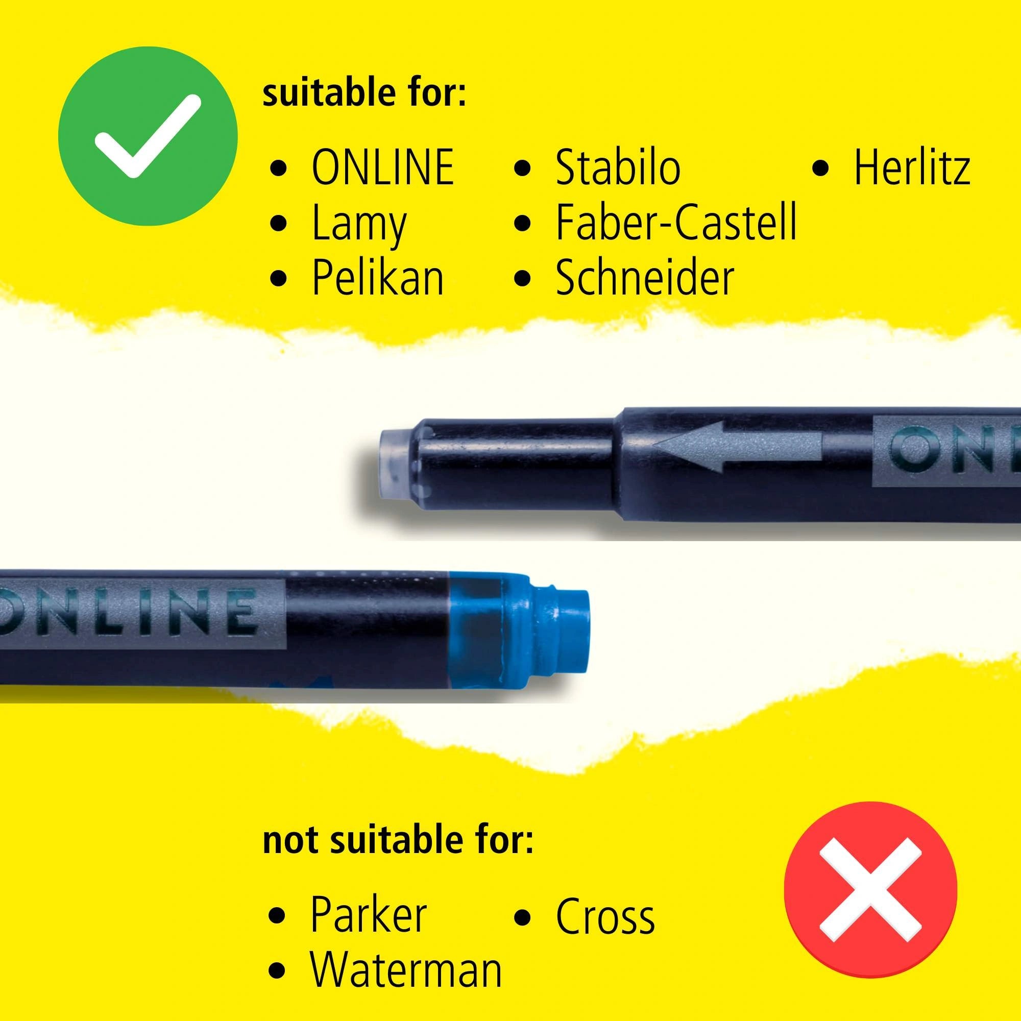 Online Maxi Pack Combi Ink Cartridges – Blue / Assorted Colours (20 Cartridges)