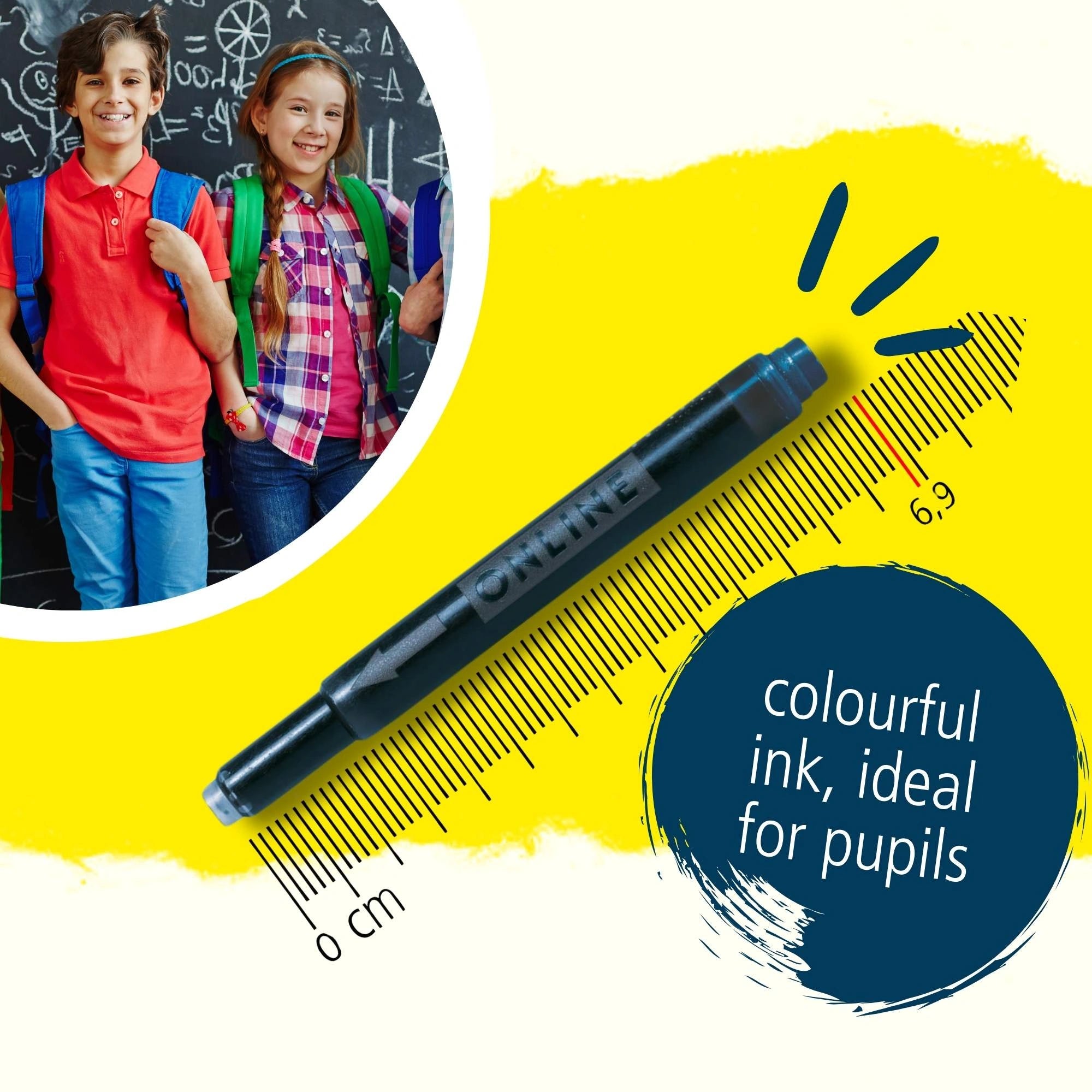 Online Maxi Pack Combi Ink Cartridges – Blue / Assorted Colours (20 Cartridges)