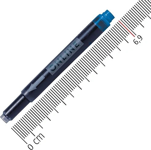 ONLINE Combi ink cartridge  blue dual side compatible with Lamy and standard fountain pens
