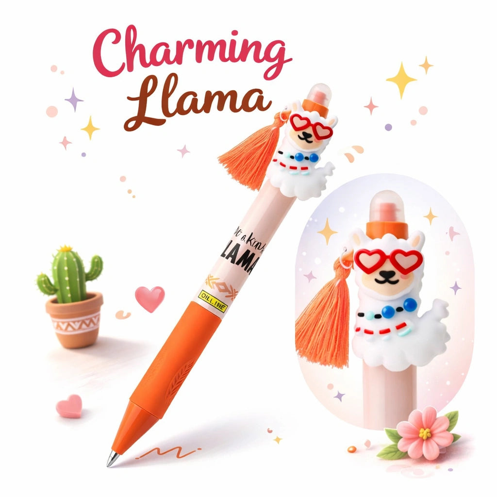 Online MAGIXX Fun Charm Erasable Gel Pen – Owl, Fox, Lama, Raccoon, Cat & Lemur