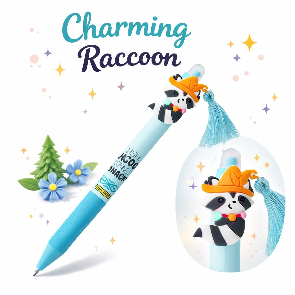 Online MAGIXX Fun Charm Erasable Gel Pen – Owl, Fox, Lama, Raccoon, Cat & Lemur