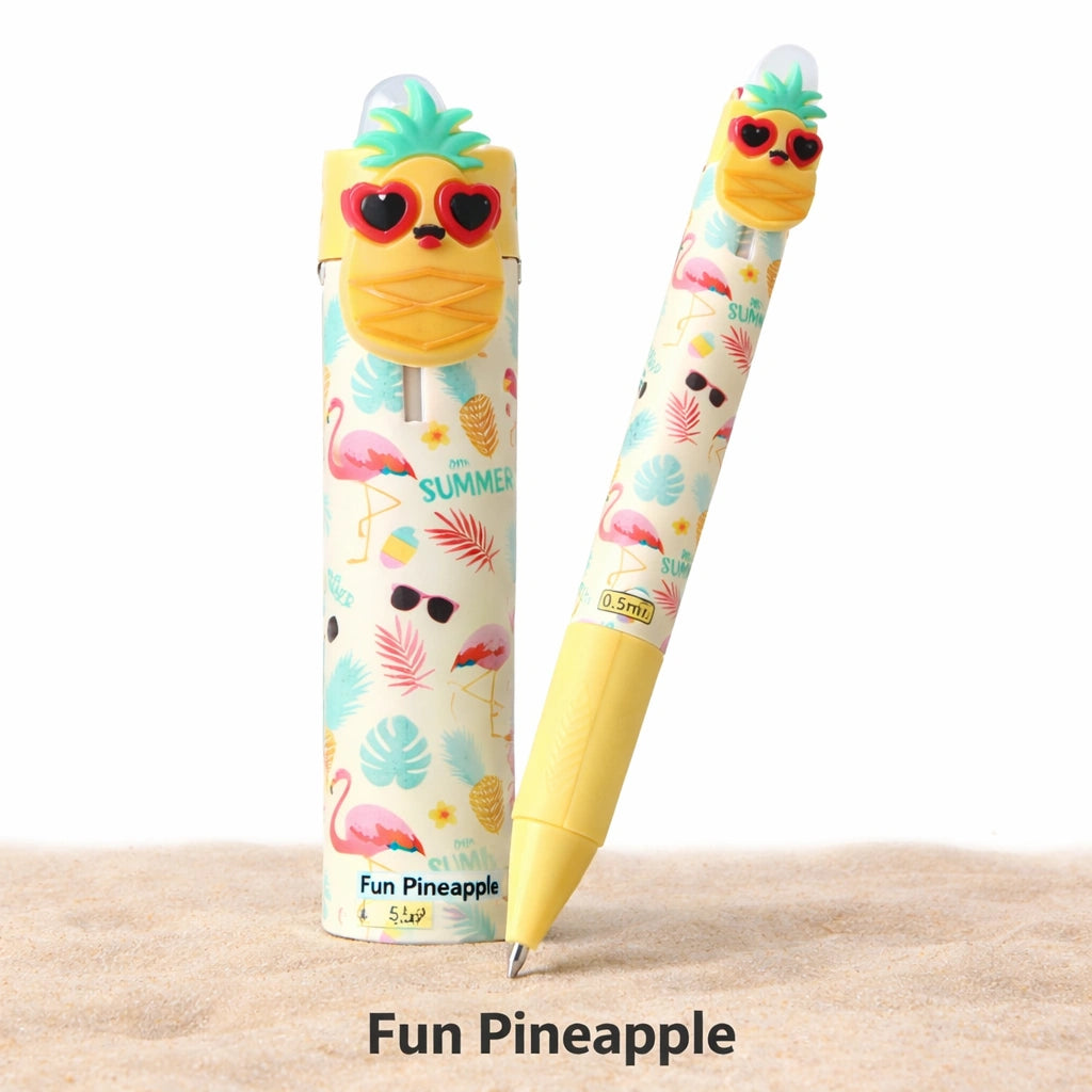 MAGIXX Fun Fruit Pineapple Gel Pen with 3D Cartoon Top