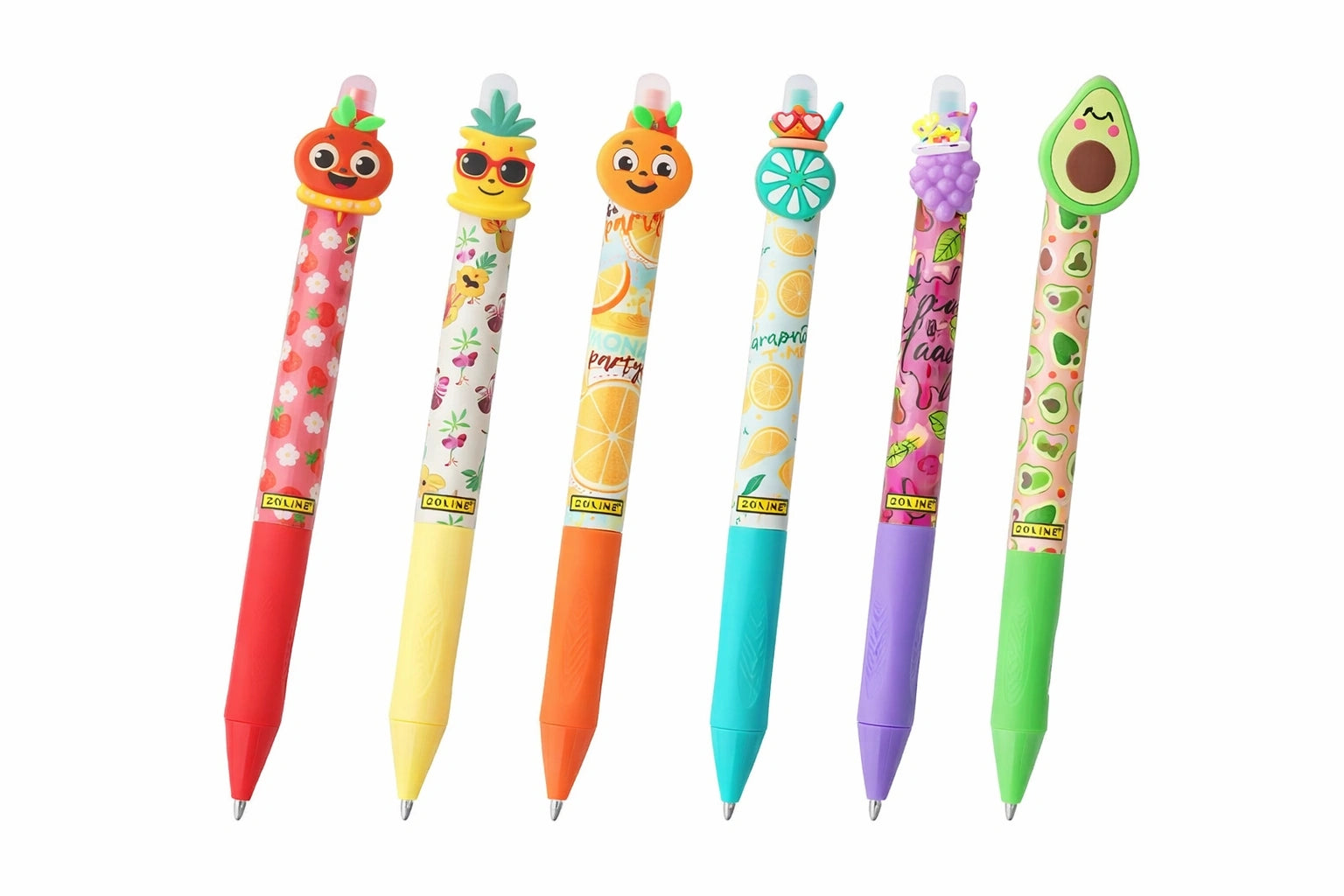 Online MAGIXX Fun Fruit Gel Pens – Cute Cartoon Fruit Top Pens (6 Designs)