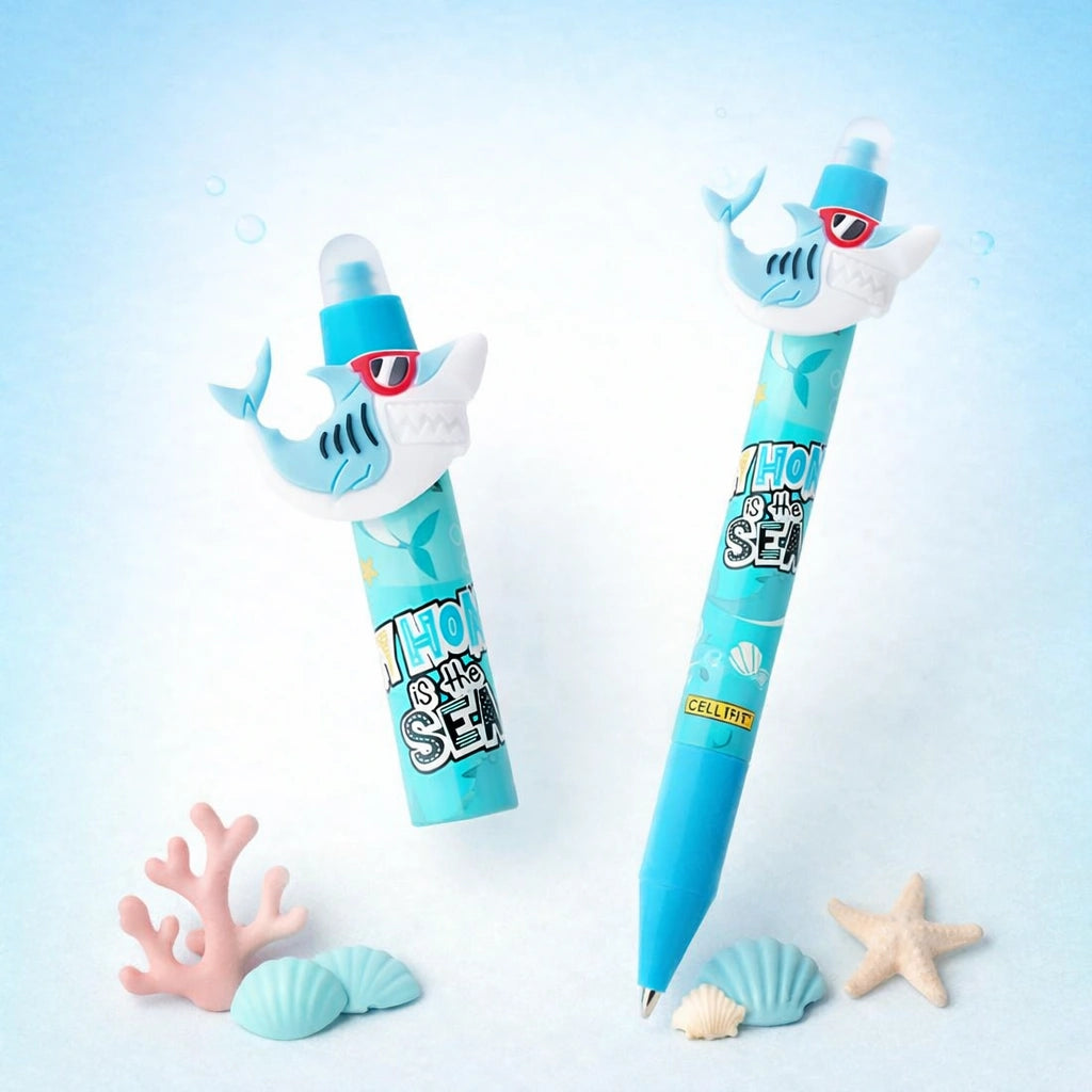 MAGIXX Fun Crazy Shark Erasable Gel Pen