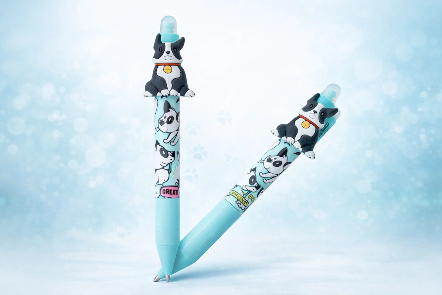 Mr Dog novelty gel pen with animal topper