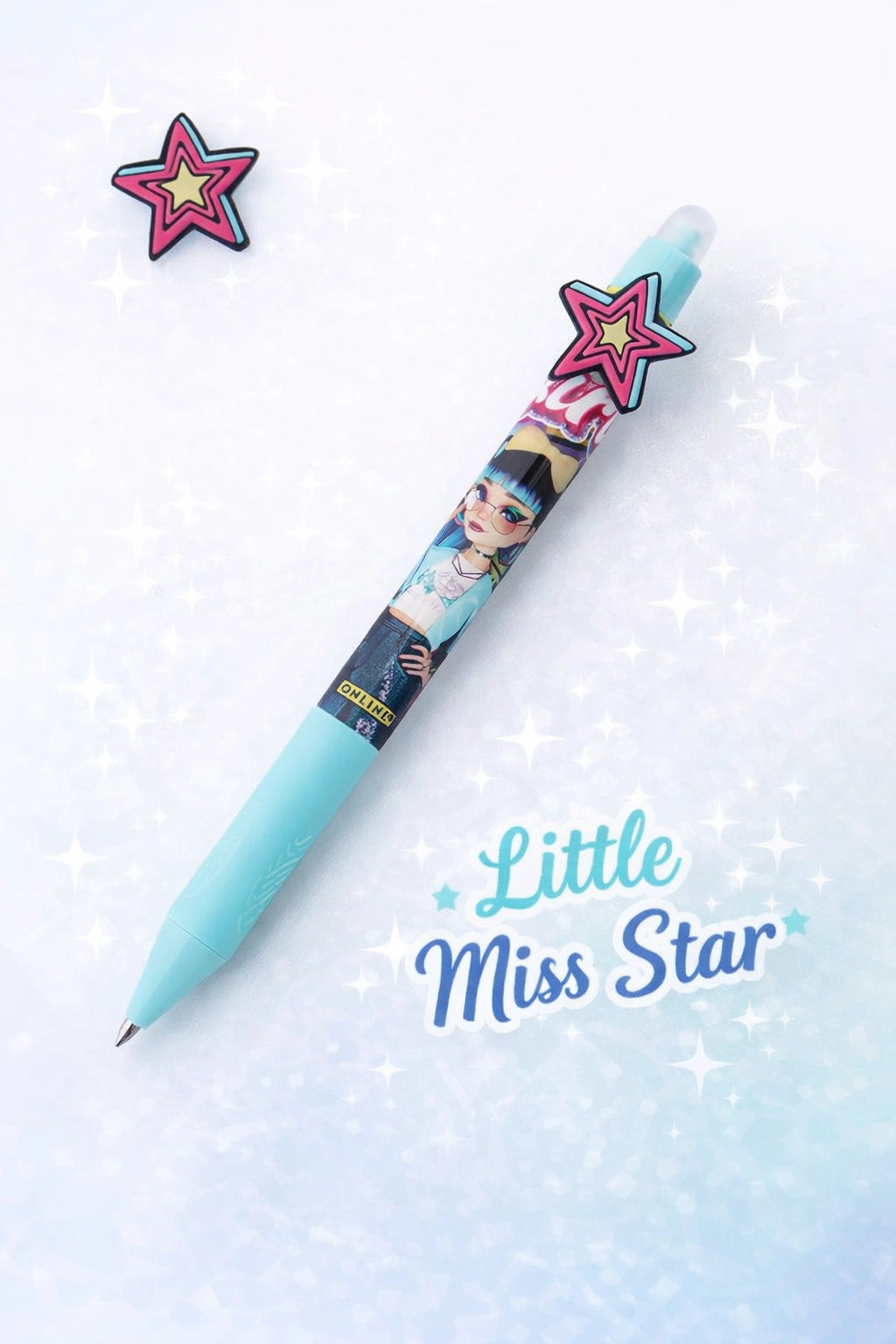Little Miss Star – Cute pastel gel pen with star topper