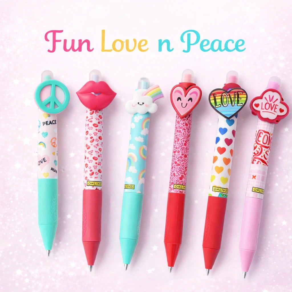 Online Gel Pens MAGIXX Fun Love & Peace – Cute Designer Gel Pen Collection