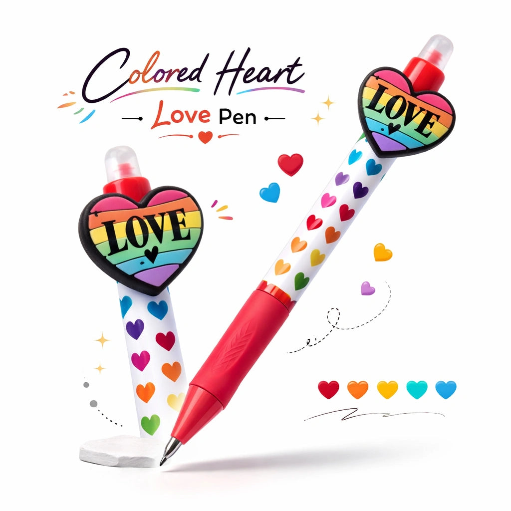 Heart smile love theme gel pen
