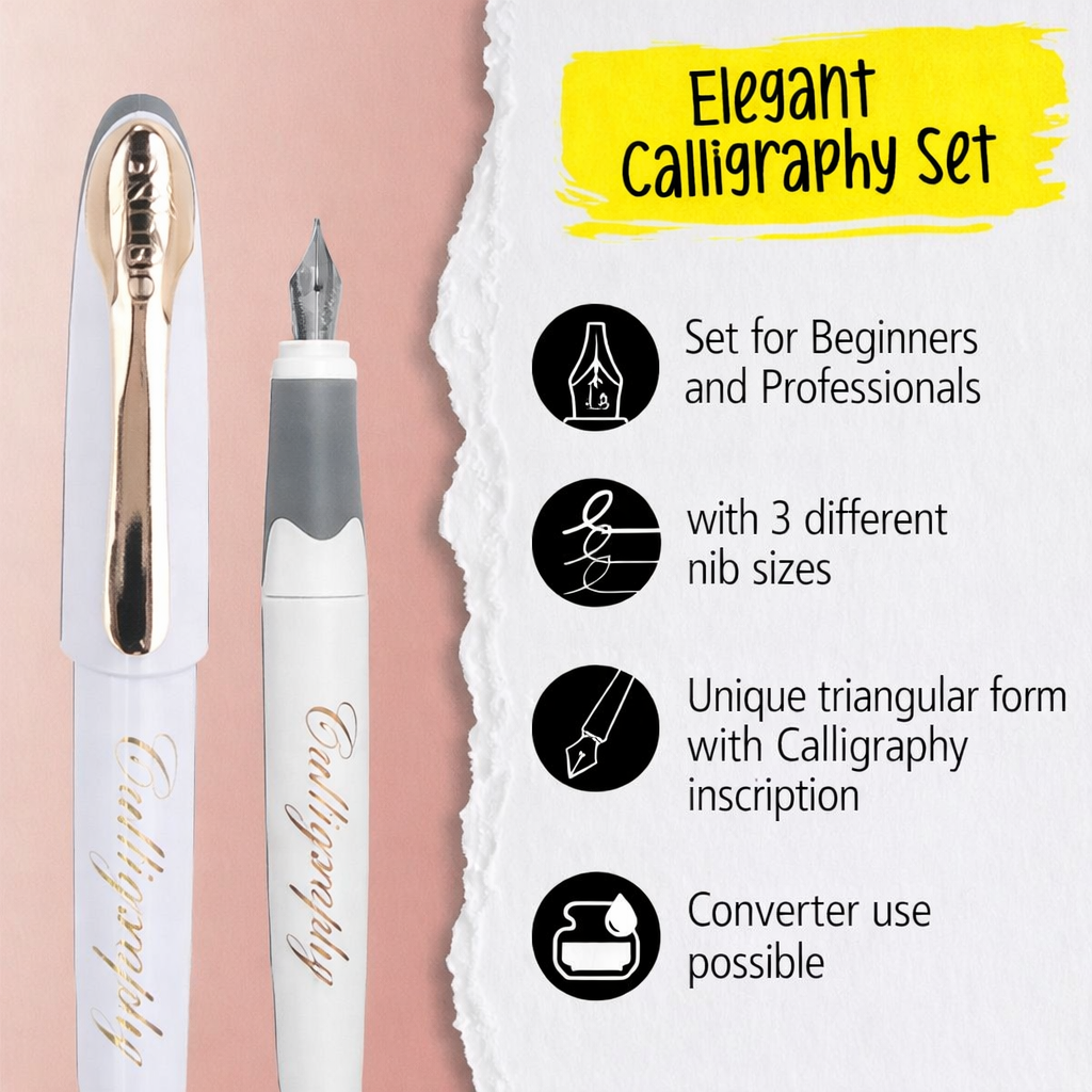 Online Air Calligraphy Set – Black / White / Black Rose / White Rose