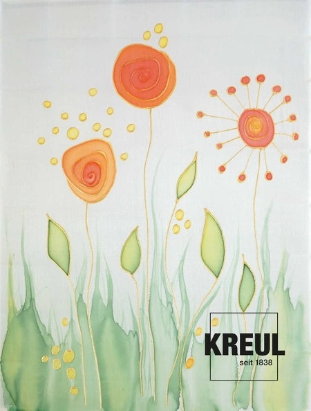 Kreul Javana Silk Painting Starter Set box with colors and tools