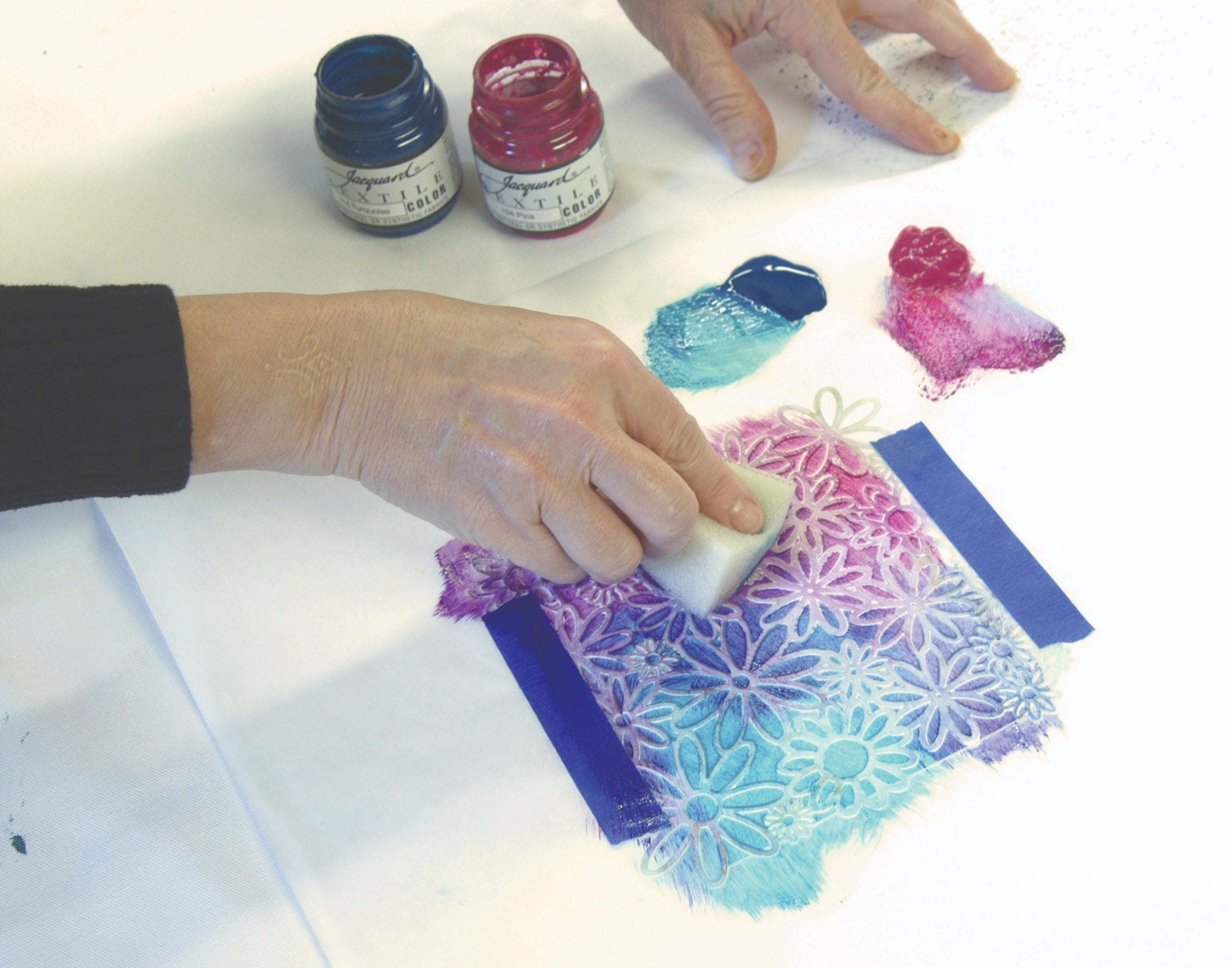 semi transparent fabric paints for blending and layering