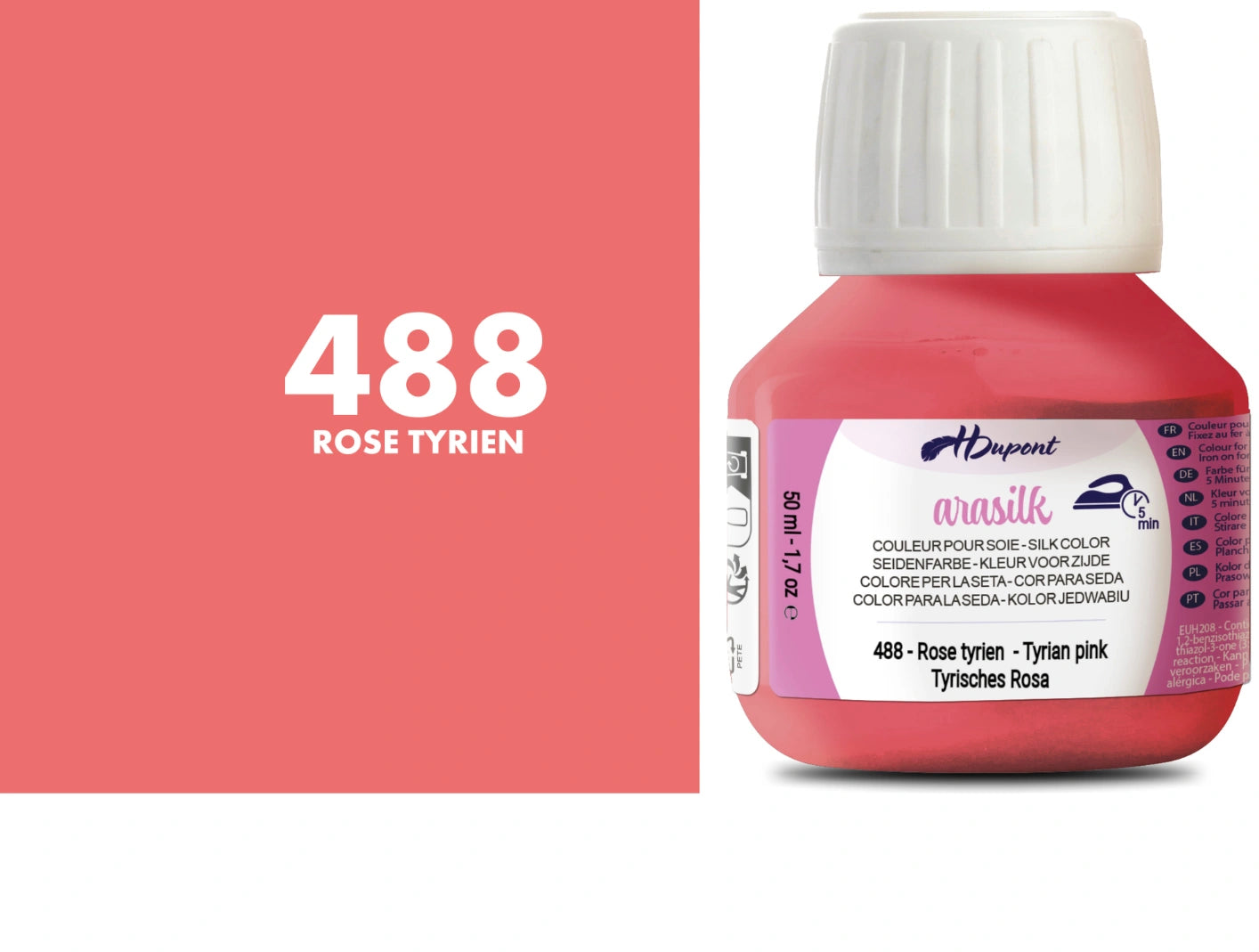HDupont Arasilk Heat-Fix Silk Paint 50ml | Silk & Fabric Colours
