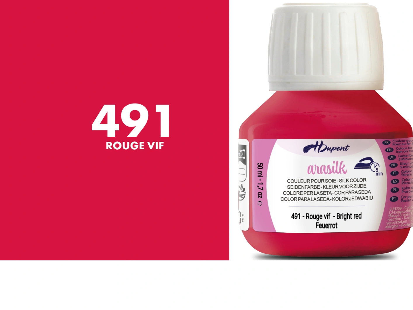 HDupont Arasilk Heat-Fix Silk Paint 50ml | Silk & Fabric Colours