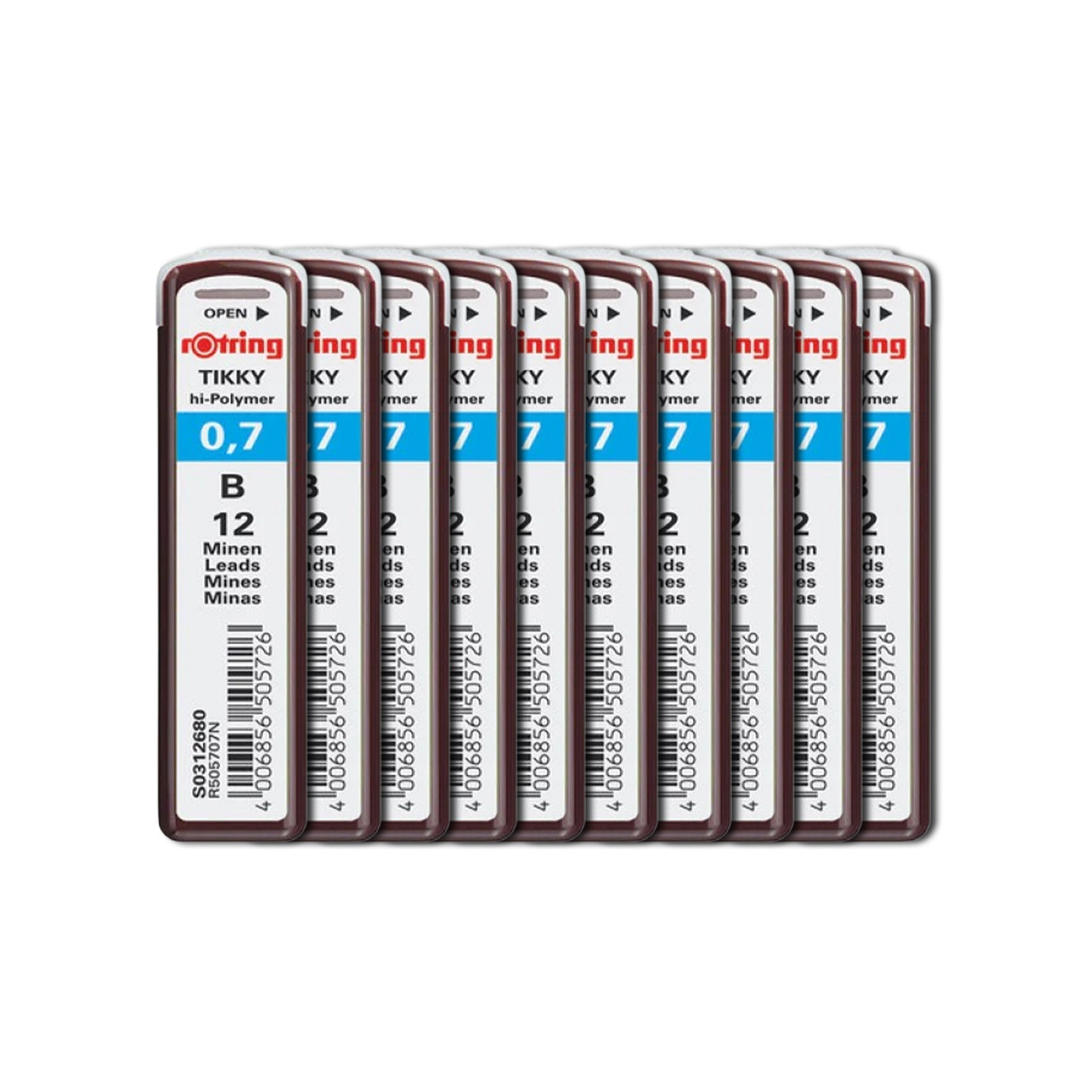 Rotring | Tikky | 0.7MM | B Replacement Leads | Pack of 10 Rotring