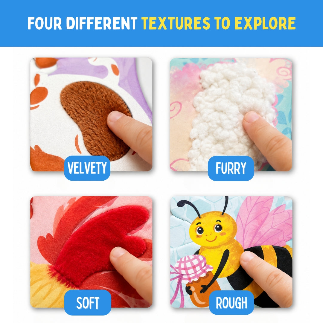 PepPlay My First Touch & Feel Puzzles - Farm Animals | Sensory Learning for Toddlers | 1+ Years