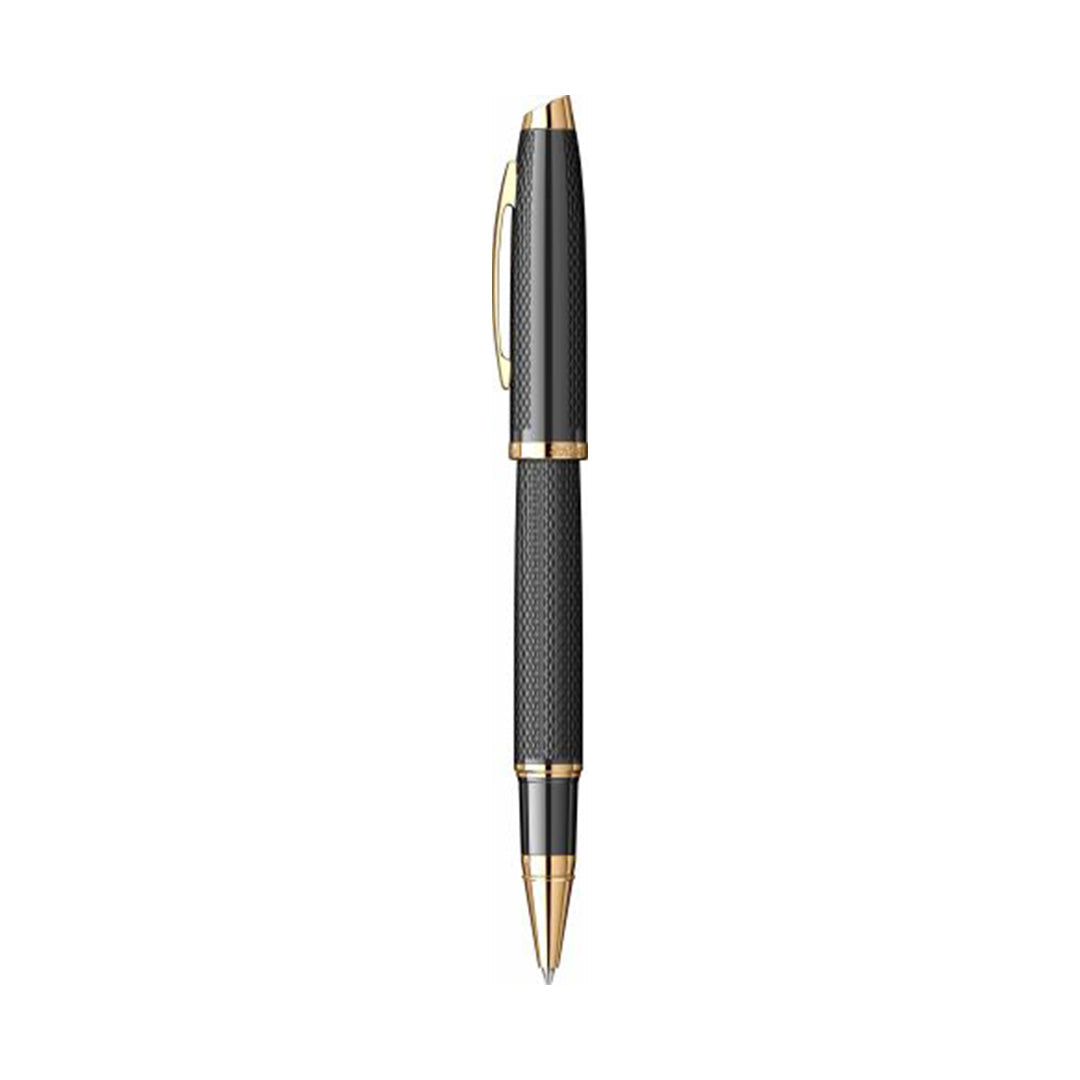 Scrikss | Oscar-390 | Roller Pen | Matt Black with Gold Trim Scrikss
