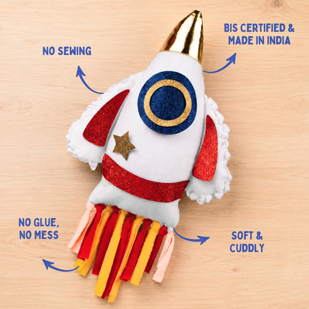 PepPlay Make Your Rocket Pillow | No-Sew DIY Craft Fun | 6+ Years