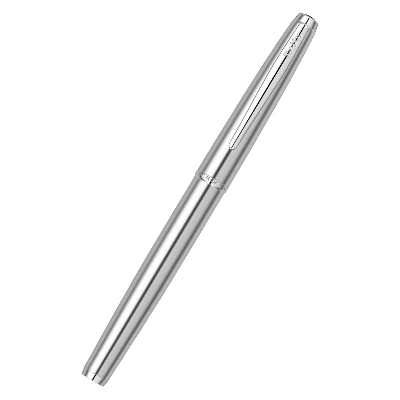 Scrikss | Metropolis 78M | Fountain Pen | Satin Chrome-CT Medium Scrikss