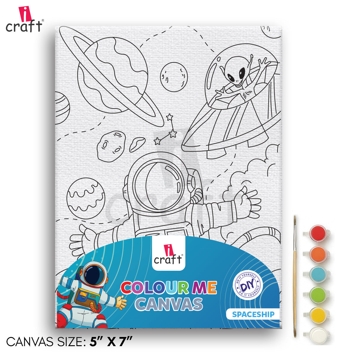 Colour Me Canvas size 5x7 Icraft