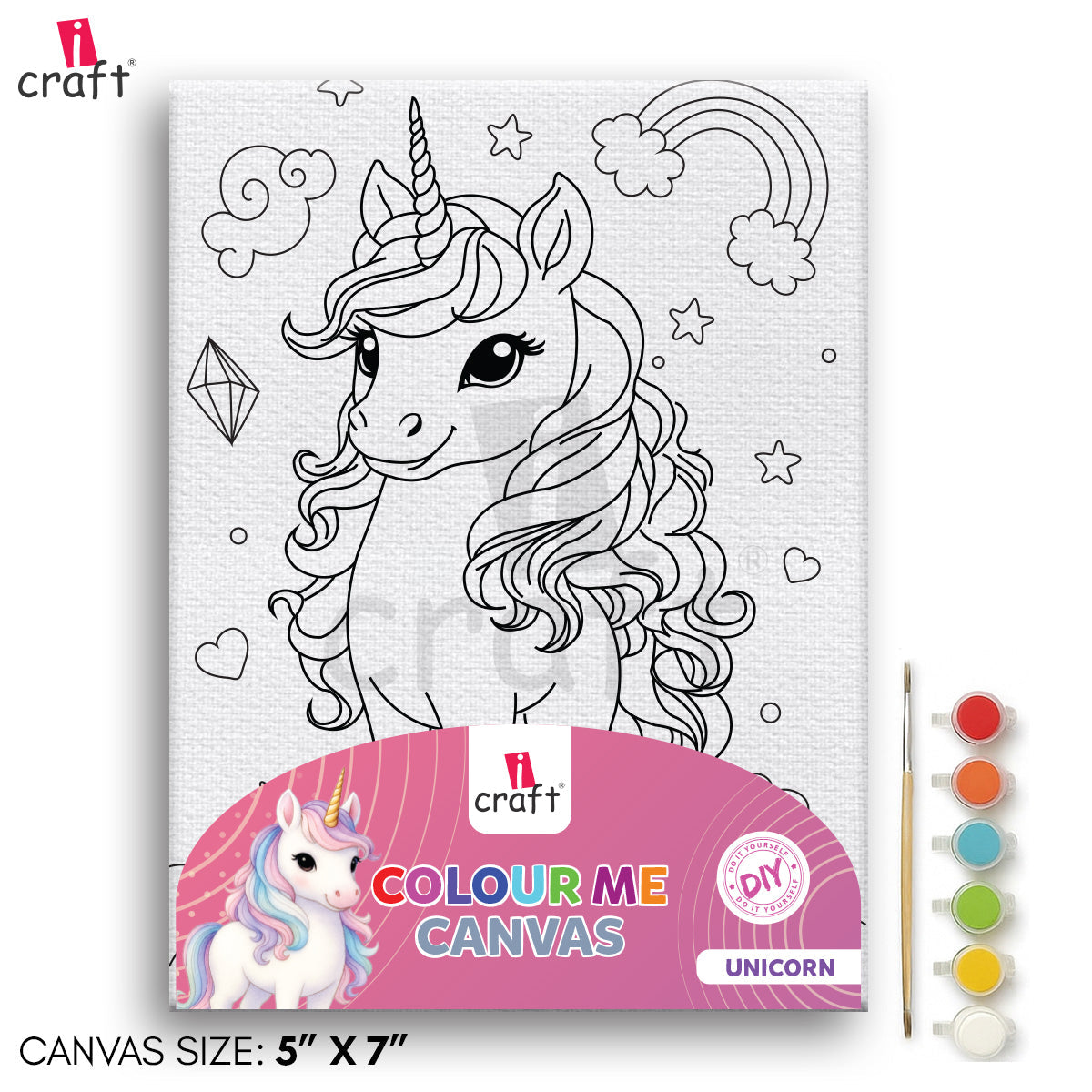 Colour Me Canvas size 5x7 Icraft