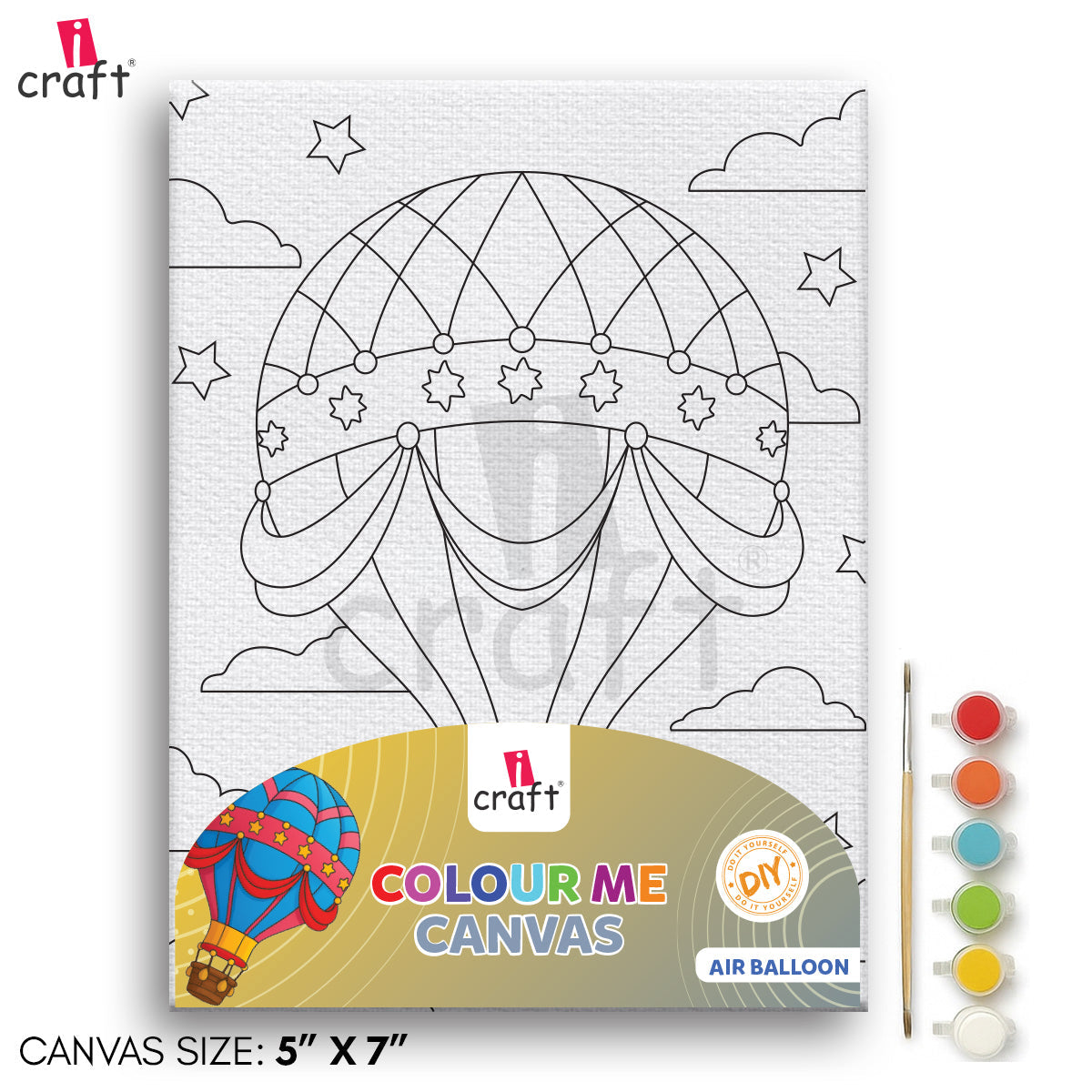 Colour Me Canvas size 5x7 Icraft
