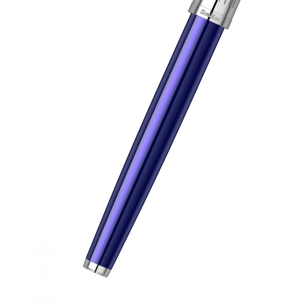 Scrikss | Oscar 39 | Rollerball Pen | Blue Chrome-CT Scrikss