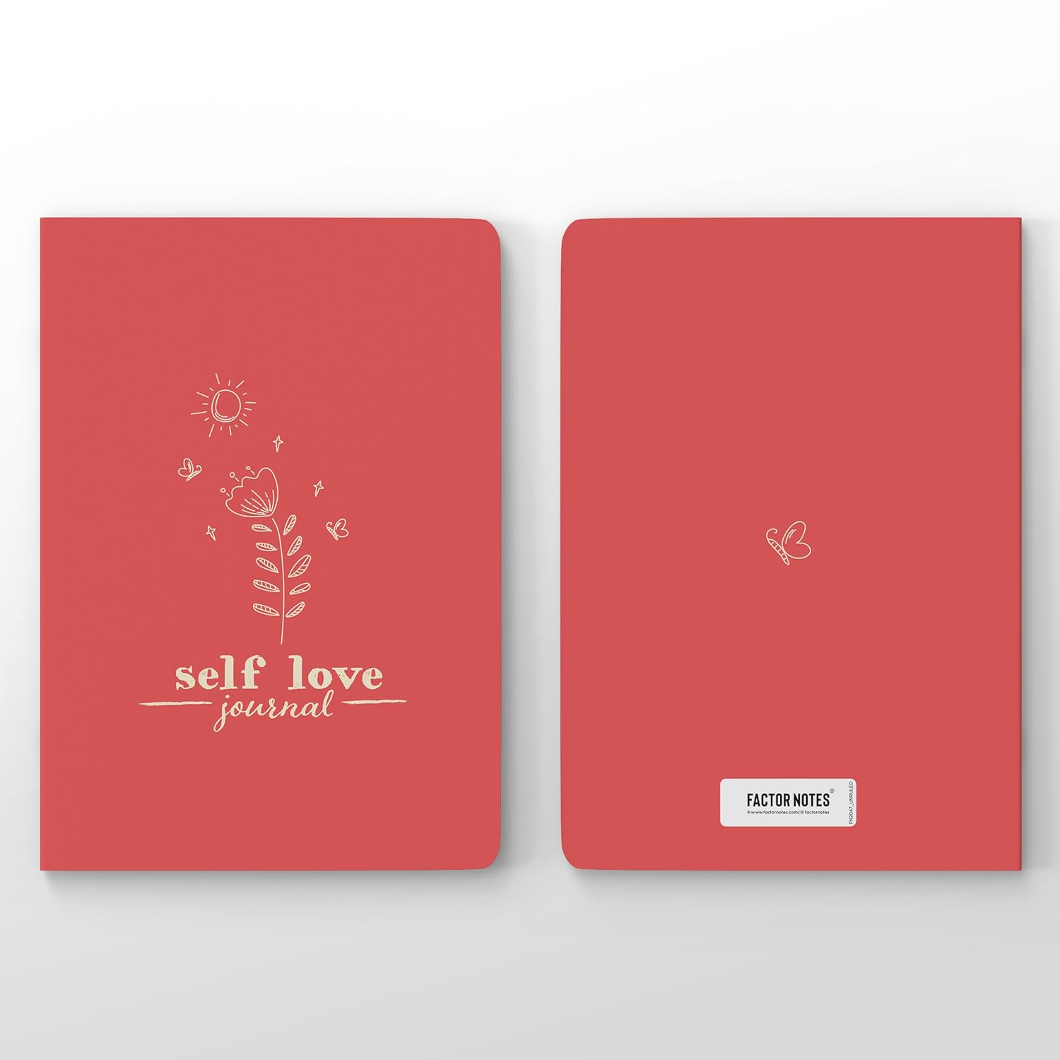 Factor Notes 90 GSM A5 Notebook Plain - 160 Pages (Self Love) Factor Notes