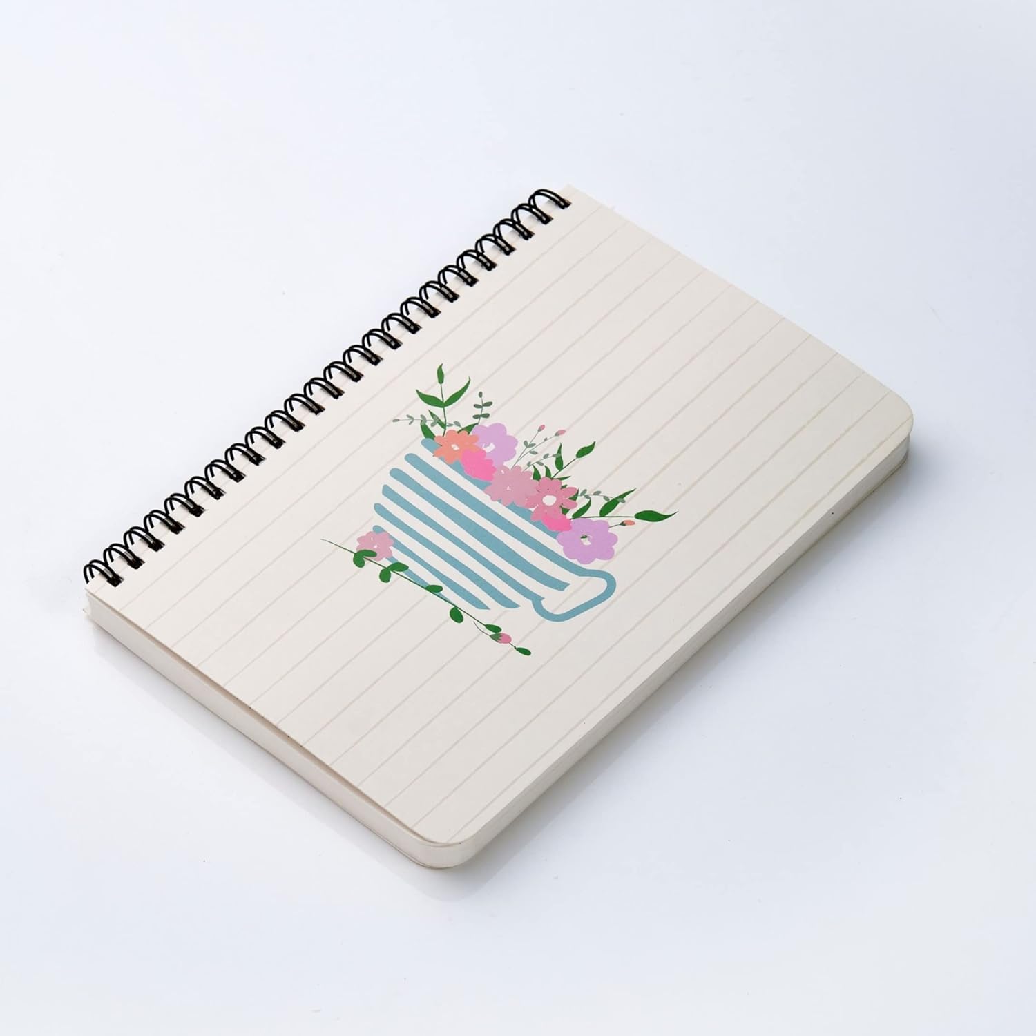 Factor Notes A5 Spiral-Bound Notebook 120 GSM - Plain (Teacup) Factor Notes