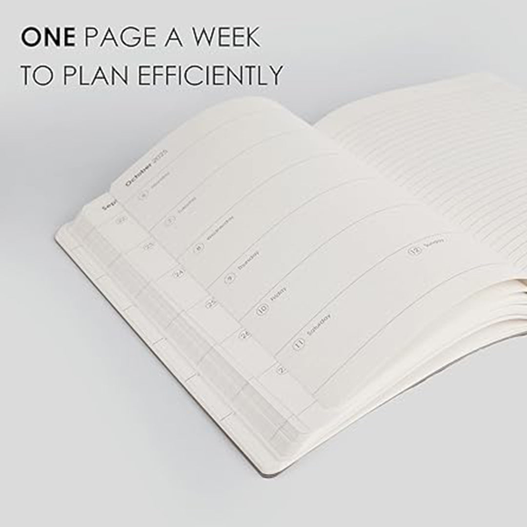 myPAPERCLIP 2026 Weekly Planner | A5 Size | Soft Cover | 192 Pages, 80 GSM | Black myPAPERCLIP