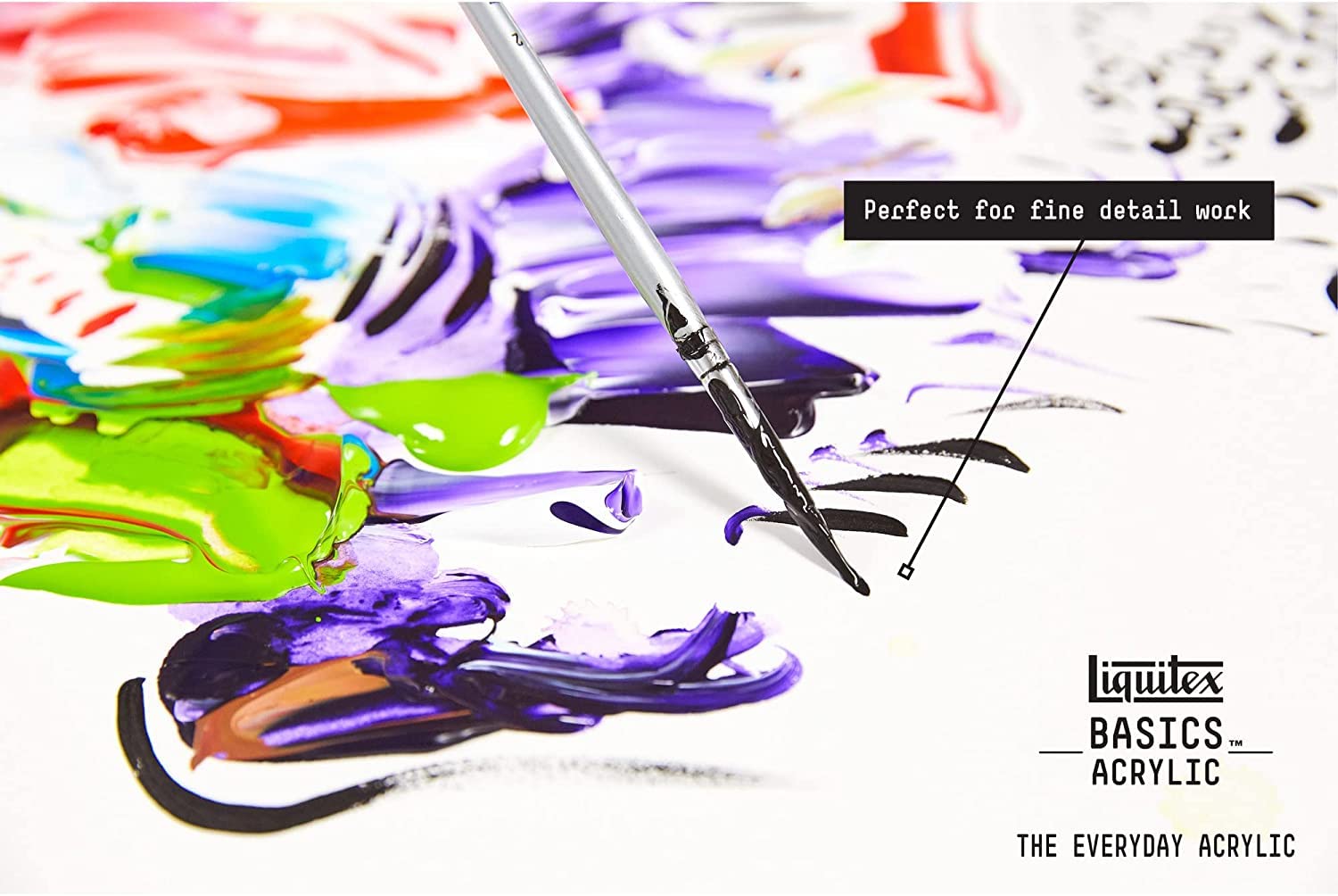 Liquitex Basics Fluorescent Acrylic Paint Set - 6 x 22ml Tubes