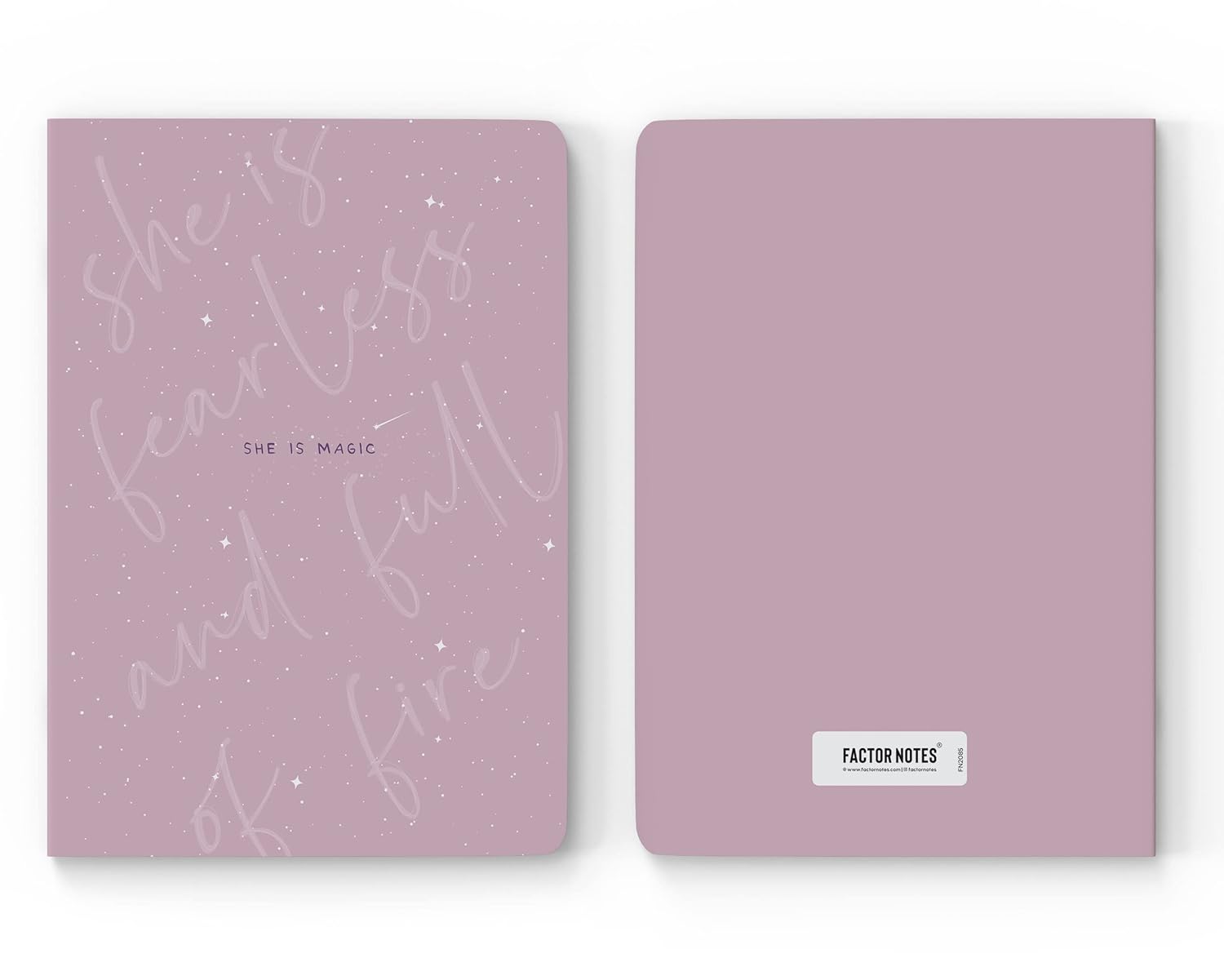 Factor Notes 90 GSM A5 Notebook Ruled 160 Pages - Fearless Factor Notes