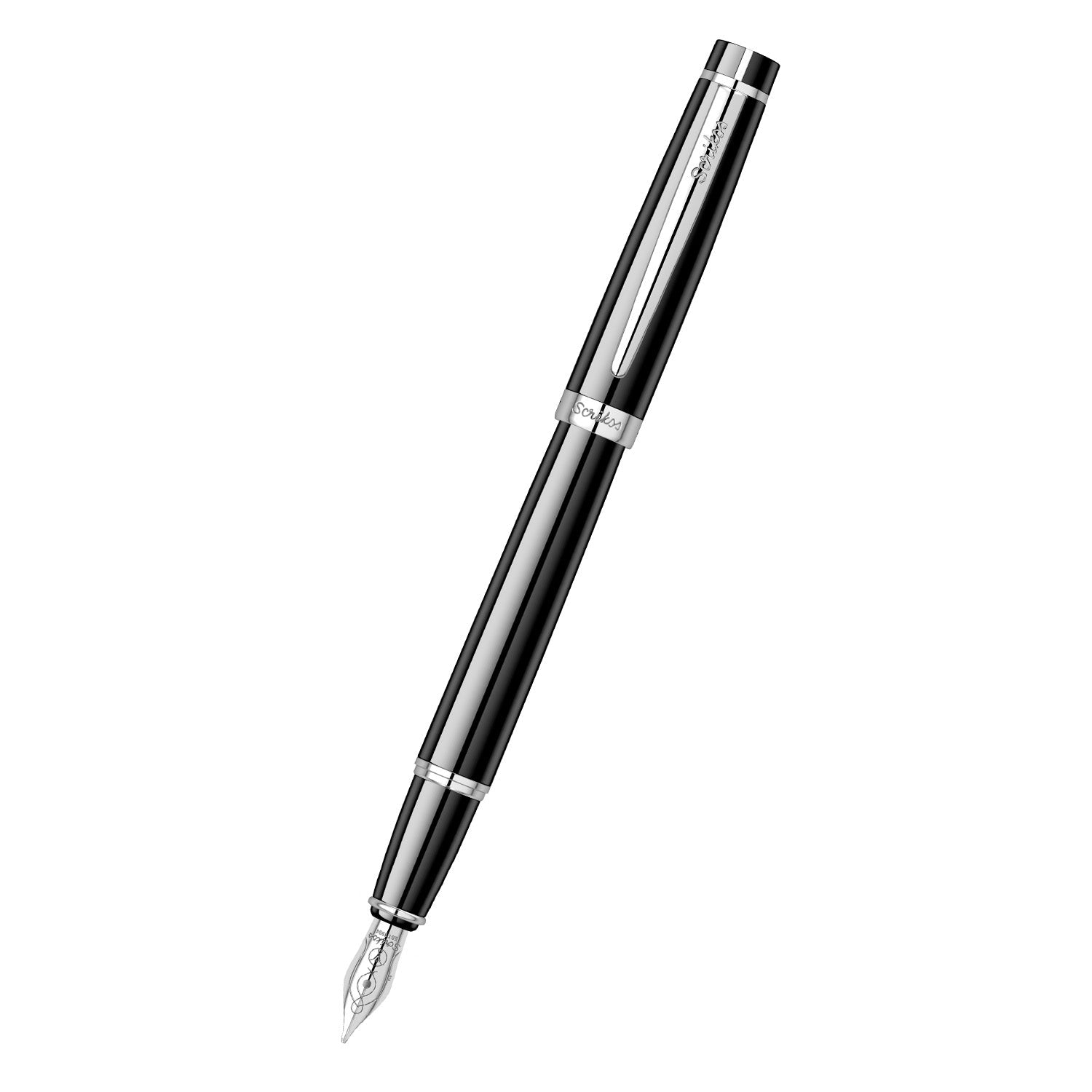 Scrikss | Honour 38 | Glossy Black | Fountain Pen | Medium Nib Scrikss