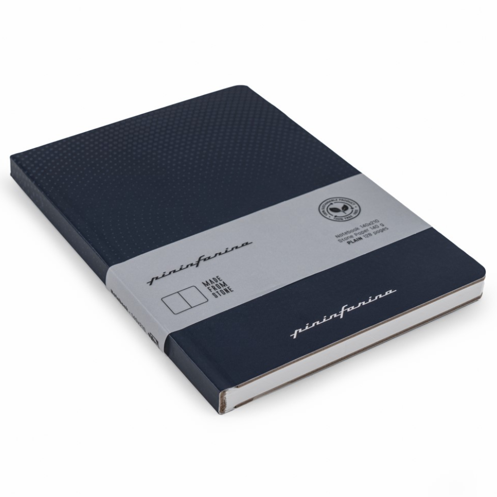 Pininfarina | Notebook | Stone Paper | Hard Cover | Ruled | Blue Pininfarina