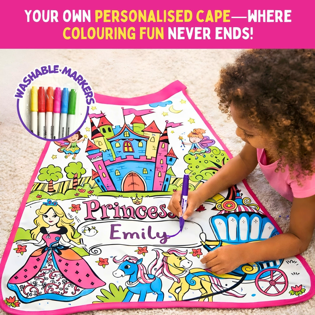PepPlay My Princess Cape Kit | Colour, Wear & Pretend Play | 4+ Years