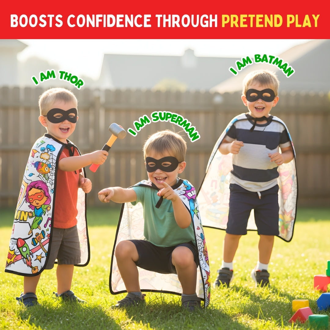 PepPlay Colour Your Superhero Cape | Colour, Wear & Pretend Play | 4+ Years