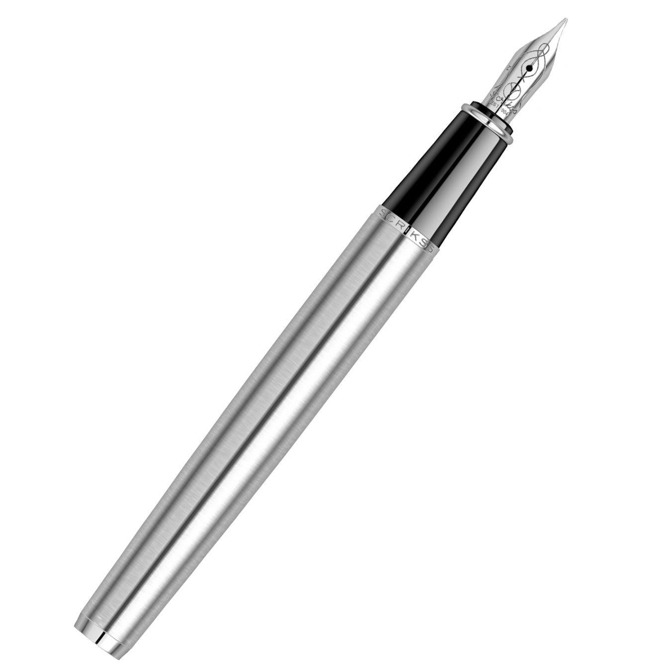 Scrikss | Metropolis 78M | Fountain Pen | Satin Chrome-CT Medium Scrikss