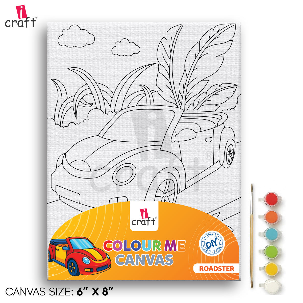 Colour Me Canvas size 5x7 Icraft