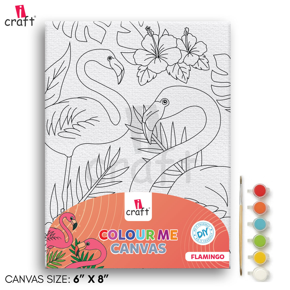 Colour Me Canvas size 5x7 Icraft