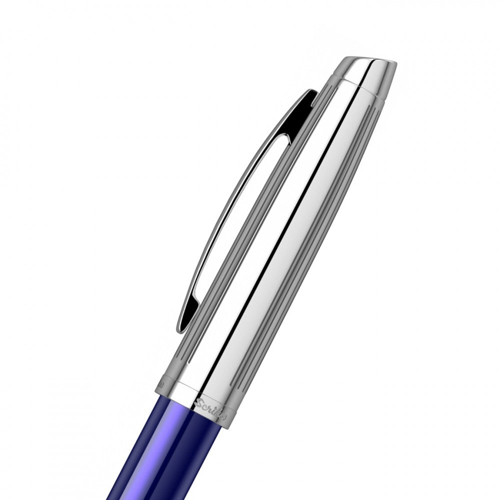 Scrikss | Oscar 39 | Rollerball Pen | Blue Chrome-CT Scrikss