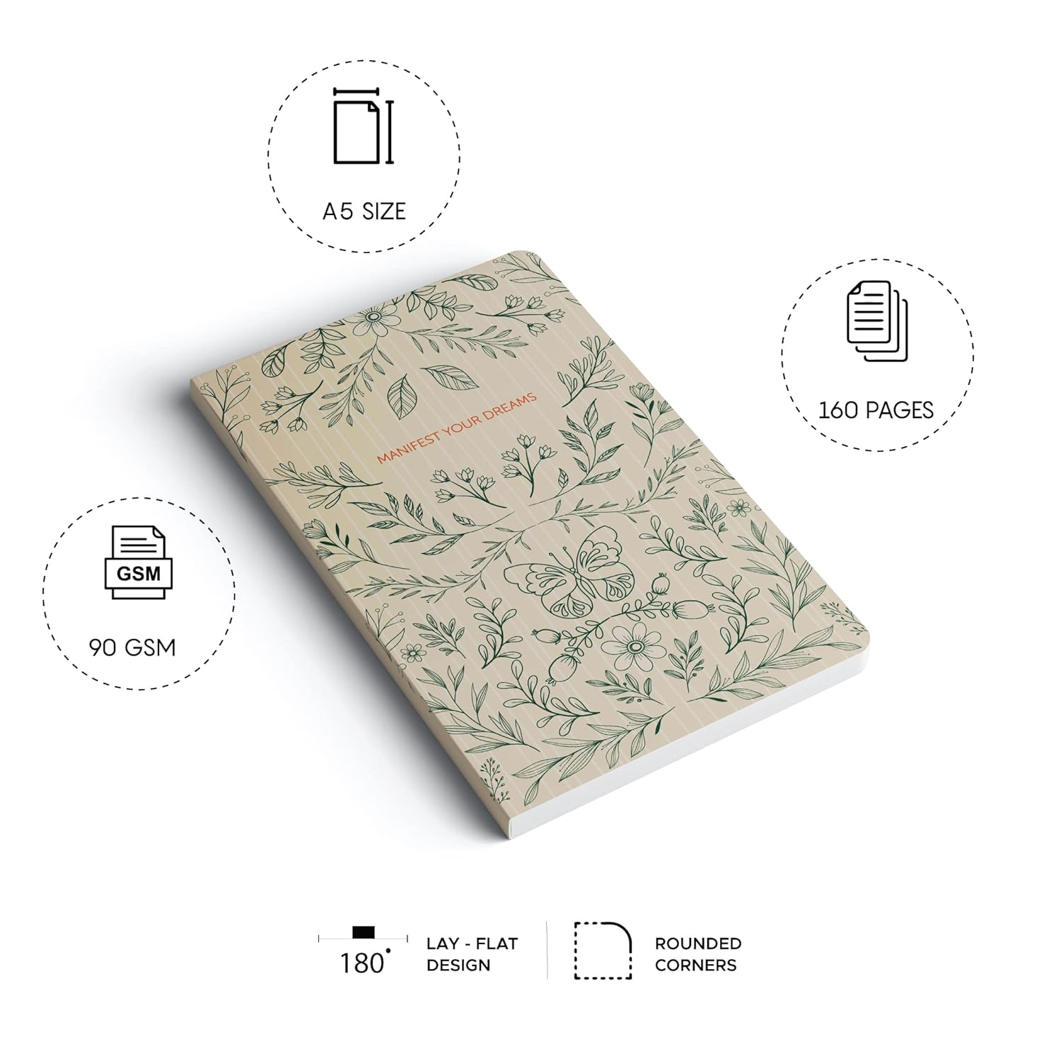 Factor Notes A5 Notebook - Manifest (Ruled, 160 Pages, 90 GSM) Factor Notes