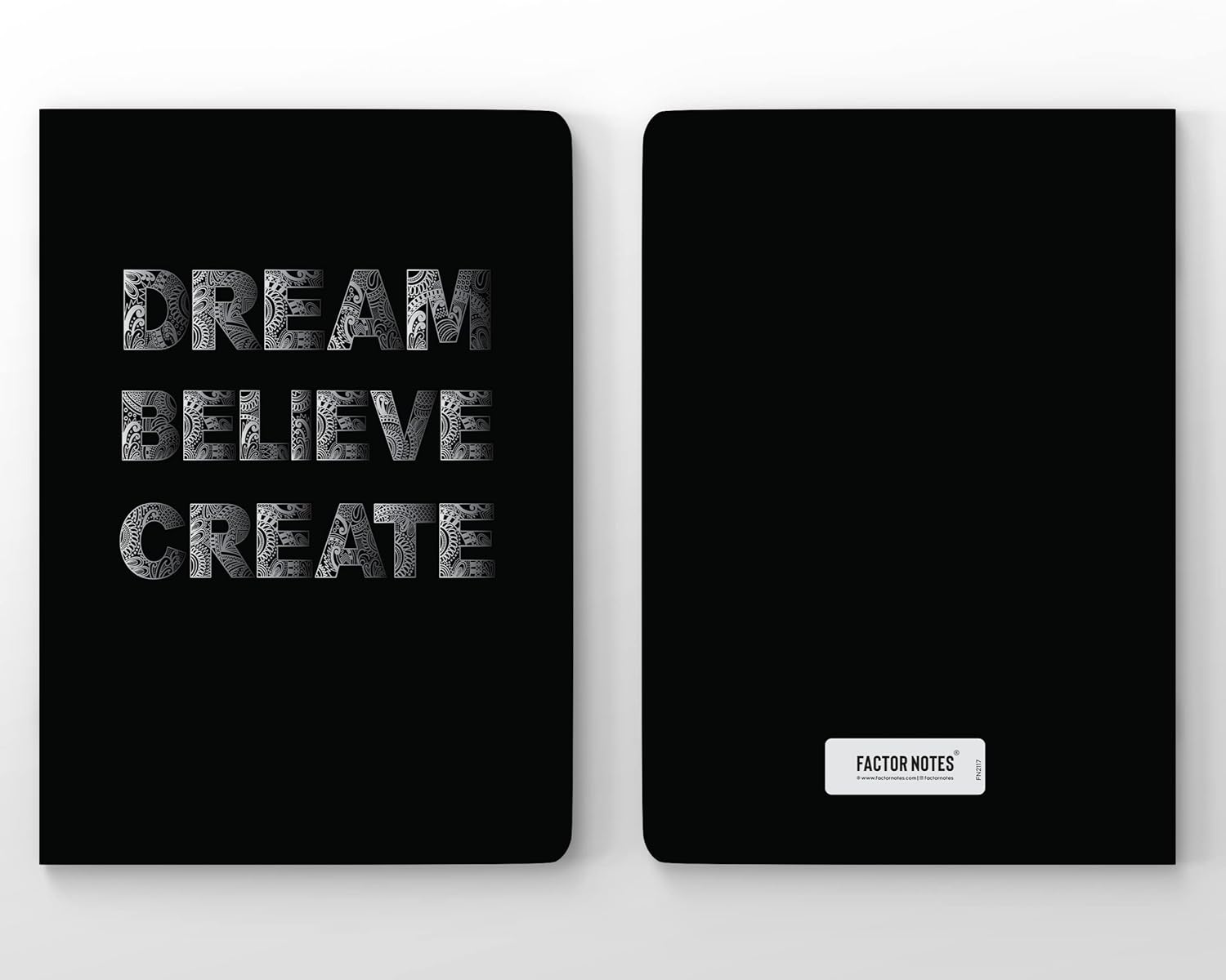 Factor Notes A5 Notebook - Dream Believe (Ruled, 160 Pages, 90 GSM) Factor Notes